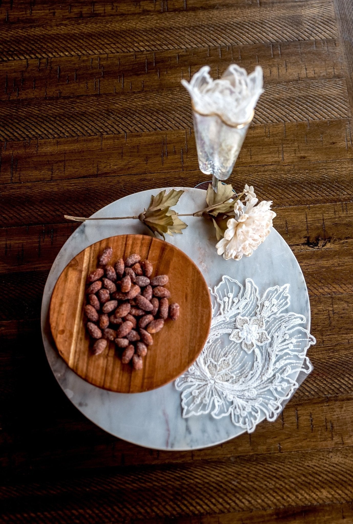 Flower Lace Cocktail Napkins - Hemsin Atelier