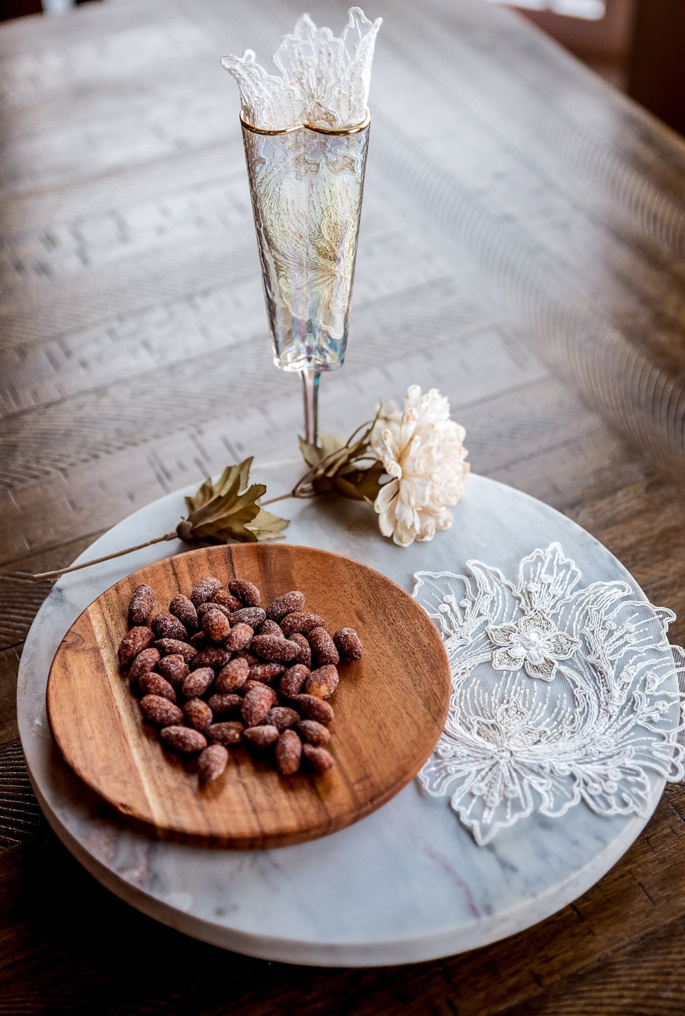 Flower Lace Cocktail Napkins - Hemsin Atelier