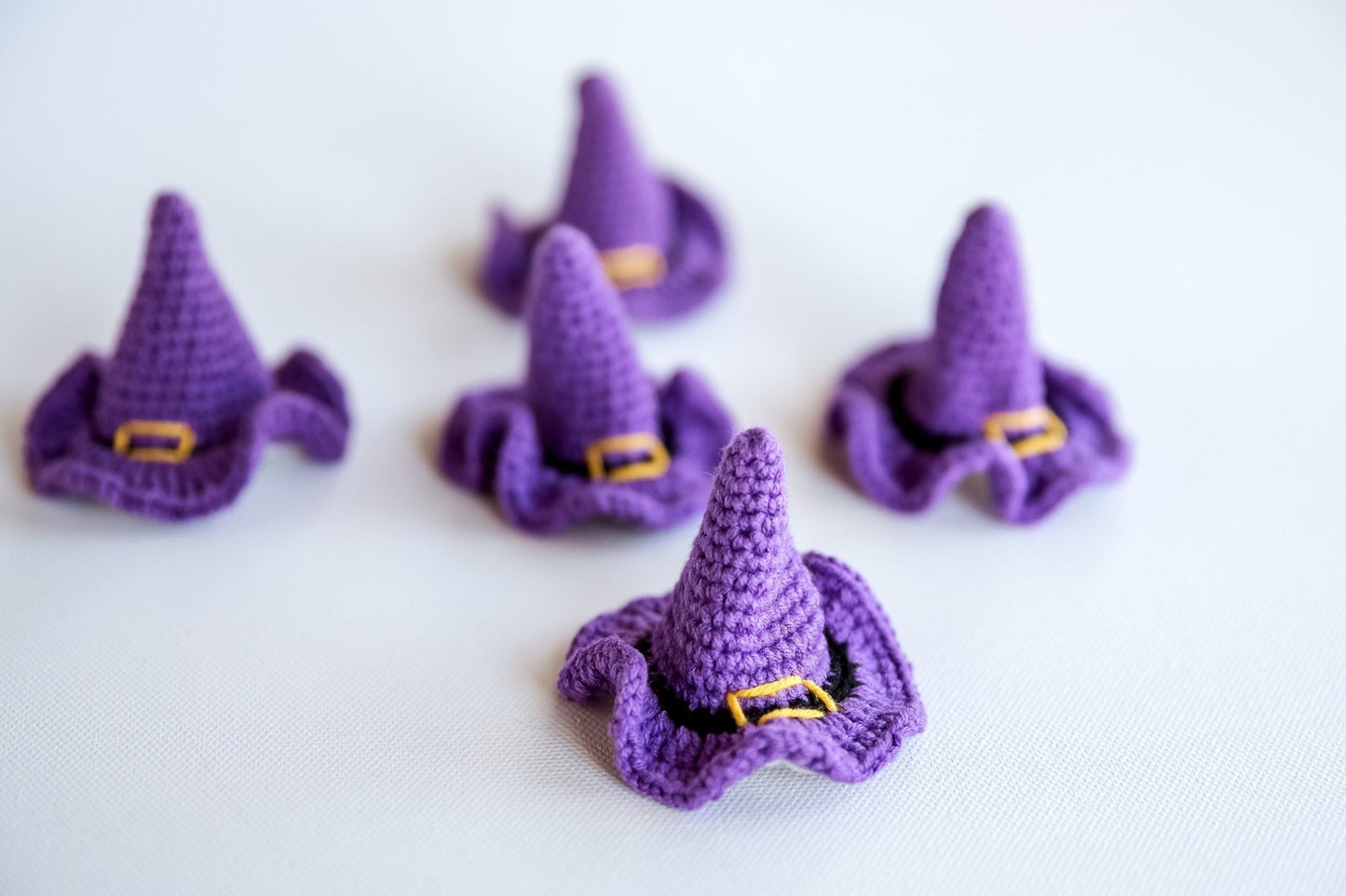 Halloween Hair Clip Witch Hat Hair Clip 3D Witch Hat Hair Snap Spooky Hair Barrettes Spooky Fall Witchy Crochet Hair Clip Fall Toddler Gift - Hemsin Atelier