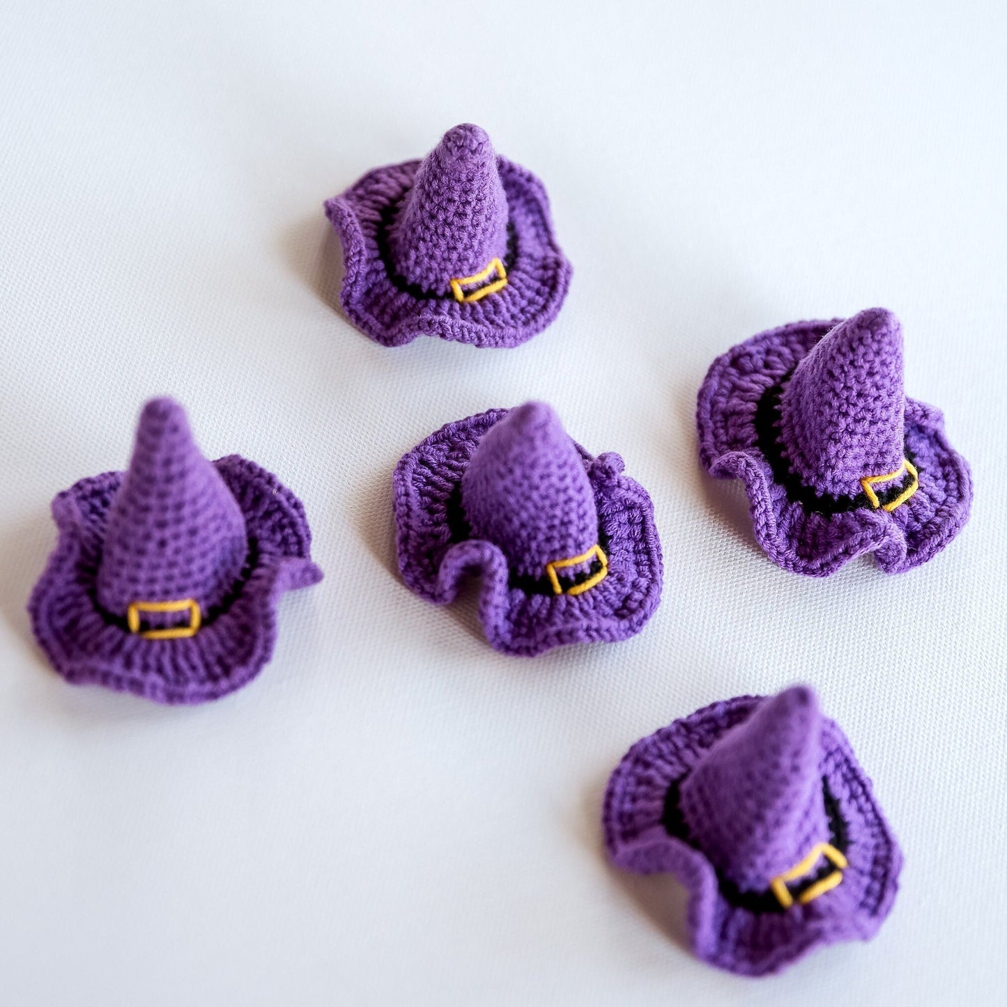 Halloween Hair Clip Witch Hat Hair Clip 3D Witch Hat Hair Snap Spooky Hair Barrettes Spooky Fall Witchy Crochet Hair Clip Fall Toddler Gift - Hemsin Atelier