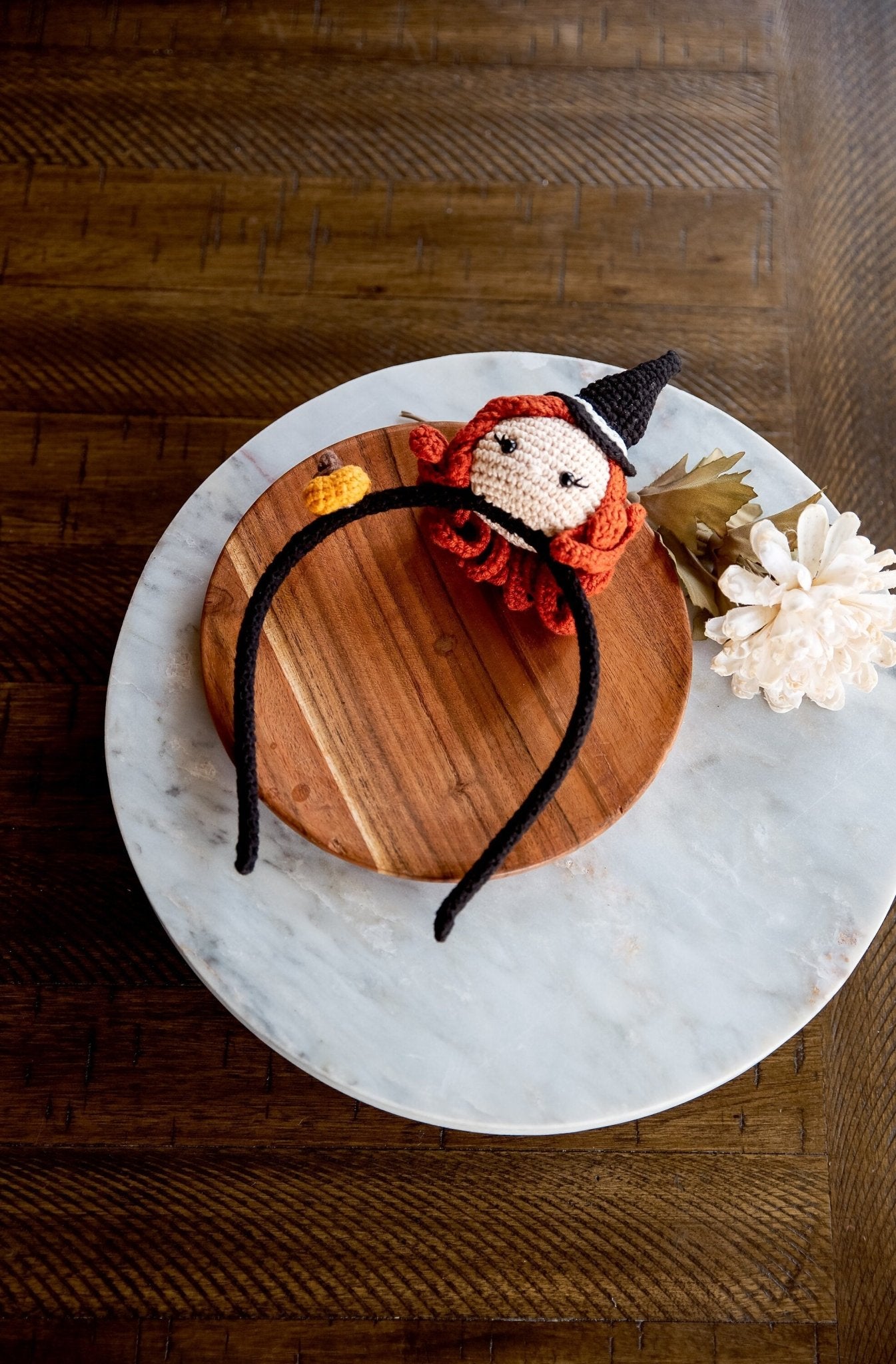 Halloween Headband Witch Headband 3D Witch Headband Spooky Crown Pumpkin Headpiece Halloween Gift Cute Halloween Crown Fun Halloween Gift - Hemsin Atelier