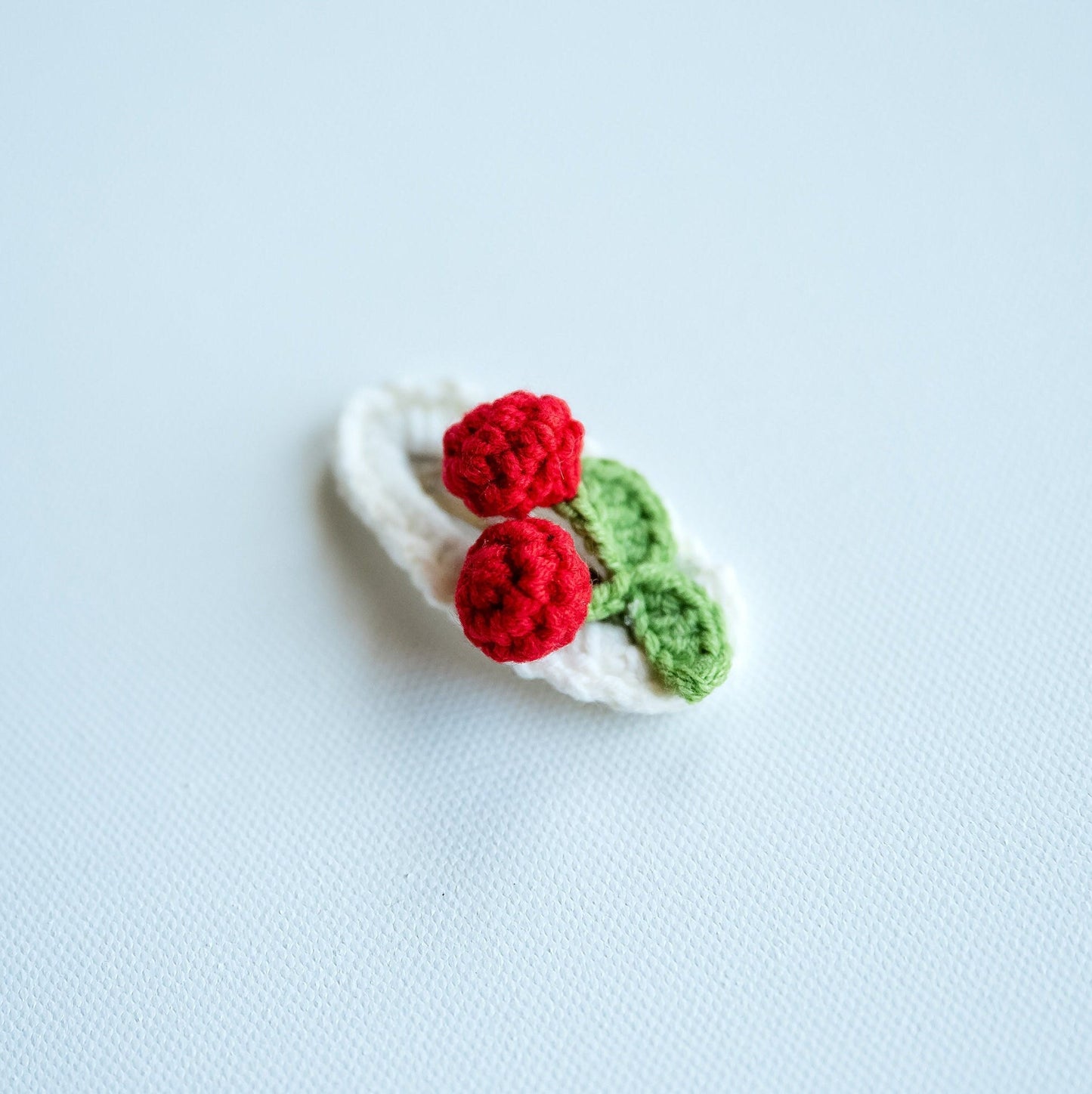 Heart and Cherry Hair Clips - Hemsin Atelier