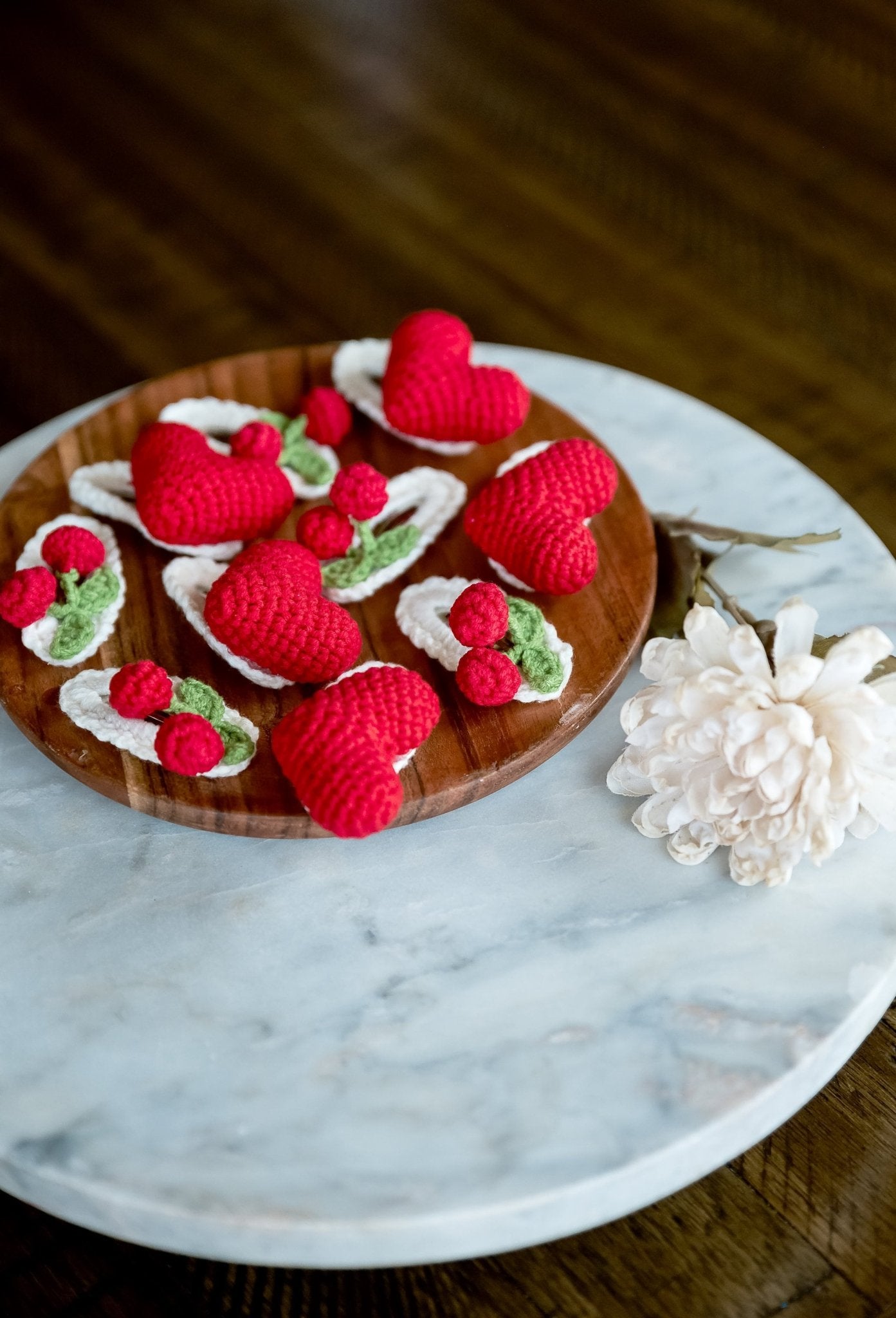 Heart and Cherry Hair Clips - Hemsin Atelier