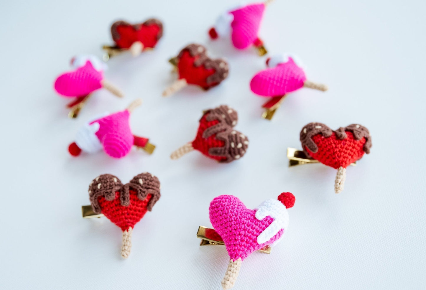 Heart Shaped Food Hair Clips - Hemsin Atelier