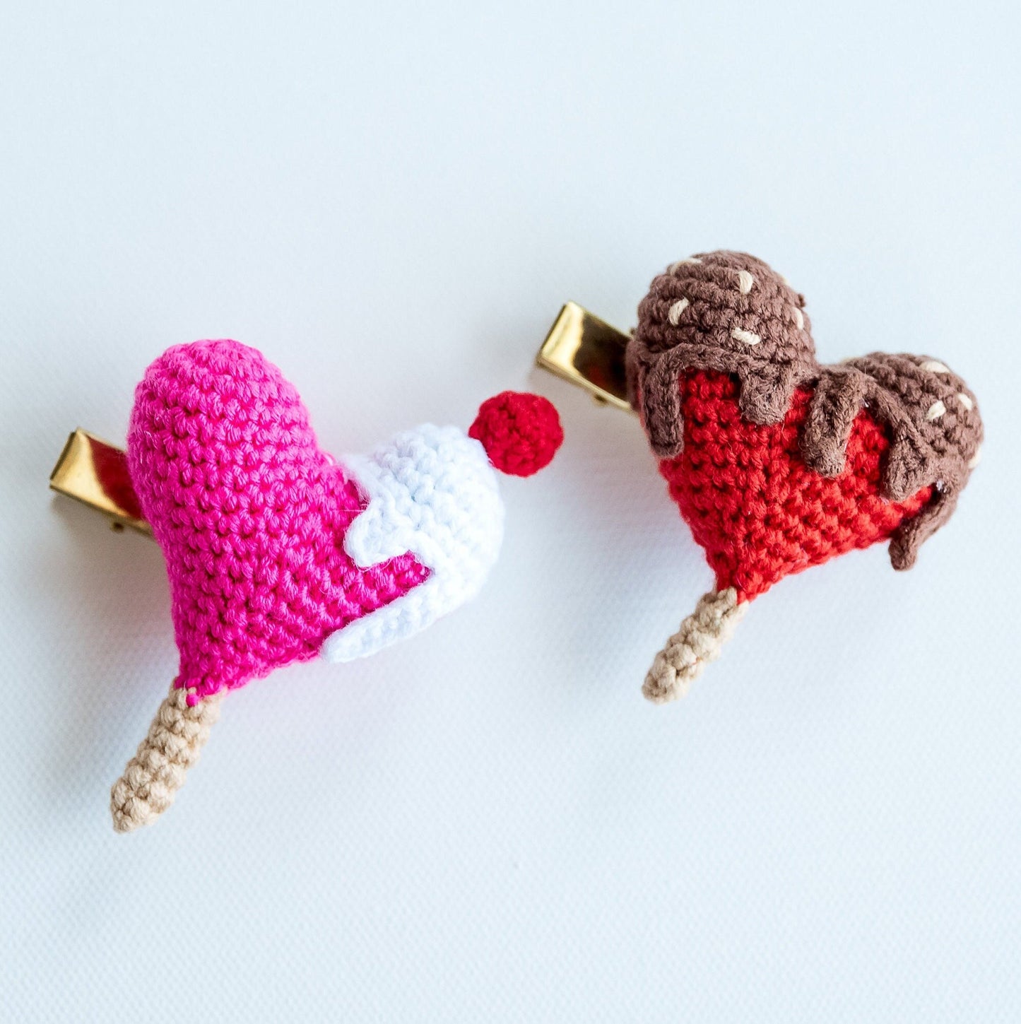 Heart Shaped Food Hair Clips - Hemsin Atelier