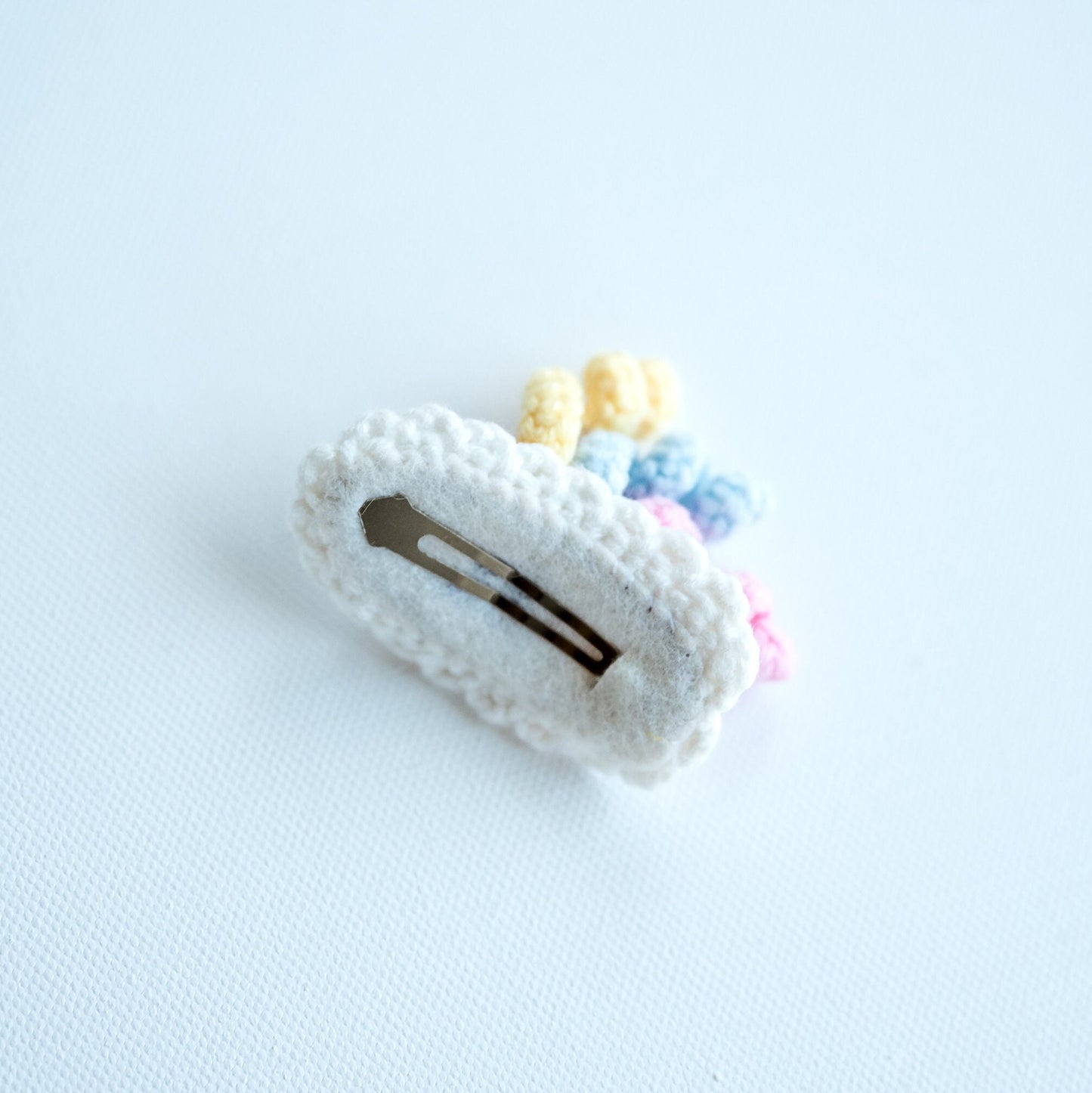 Unicorn Hair Clip Pinwheel Hair Snap Heart Hair Barrettes Cute Pink Crochet Hair Clip Unicorn Amigurumi Hair Accessories Unique Toddler Gift