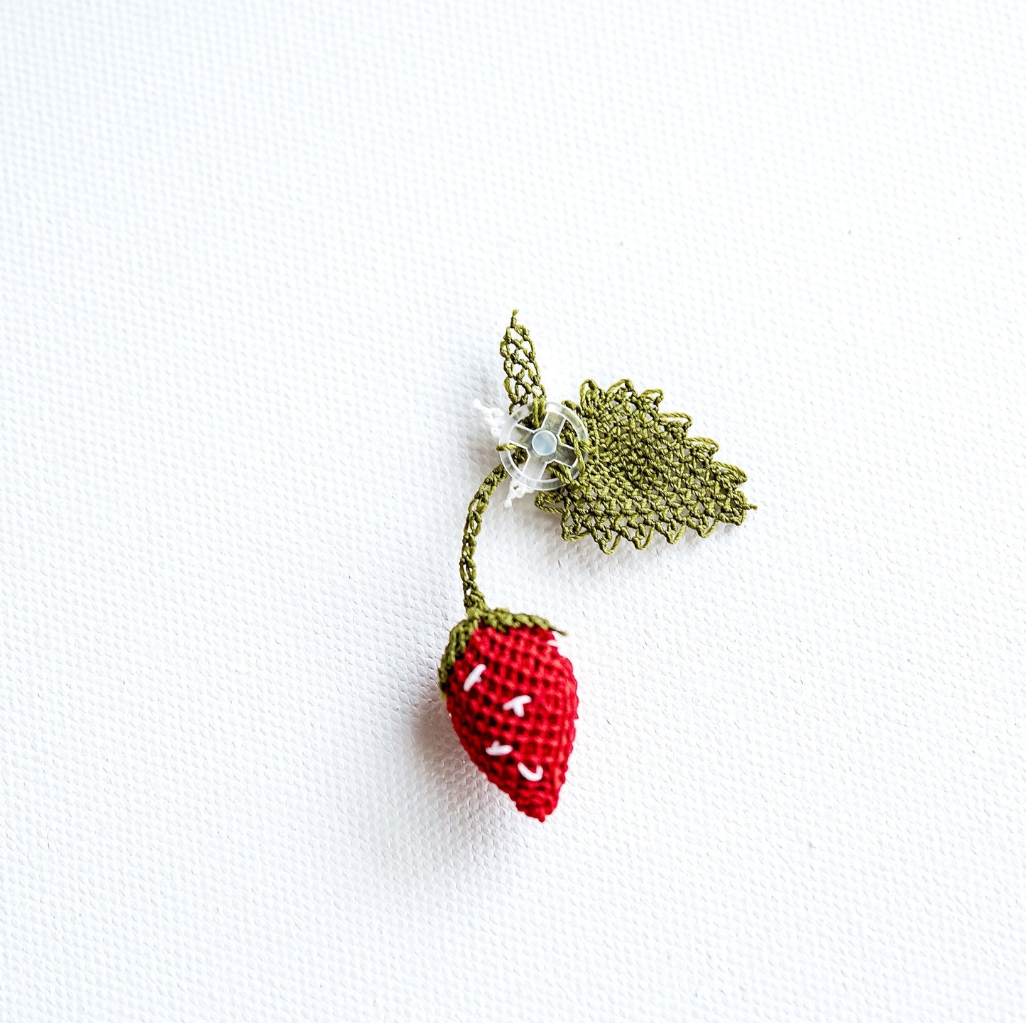 Strawberry Cocktail Napkin 3D Strawberry Cloth Napkin Berry Linen Napkin Fruit Party Napkin Boho Home Decor Fruit Home Decor Table Top Decor