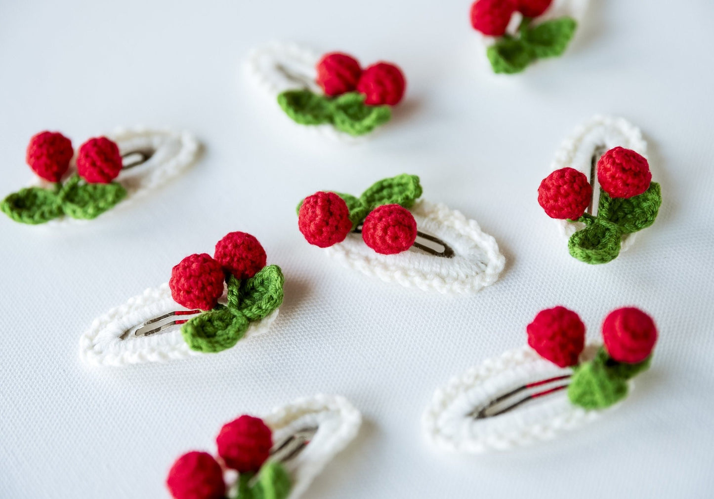 Kawai Cherry Hair Clips - Hemsin Atelier