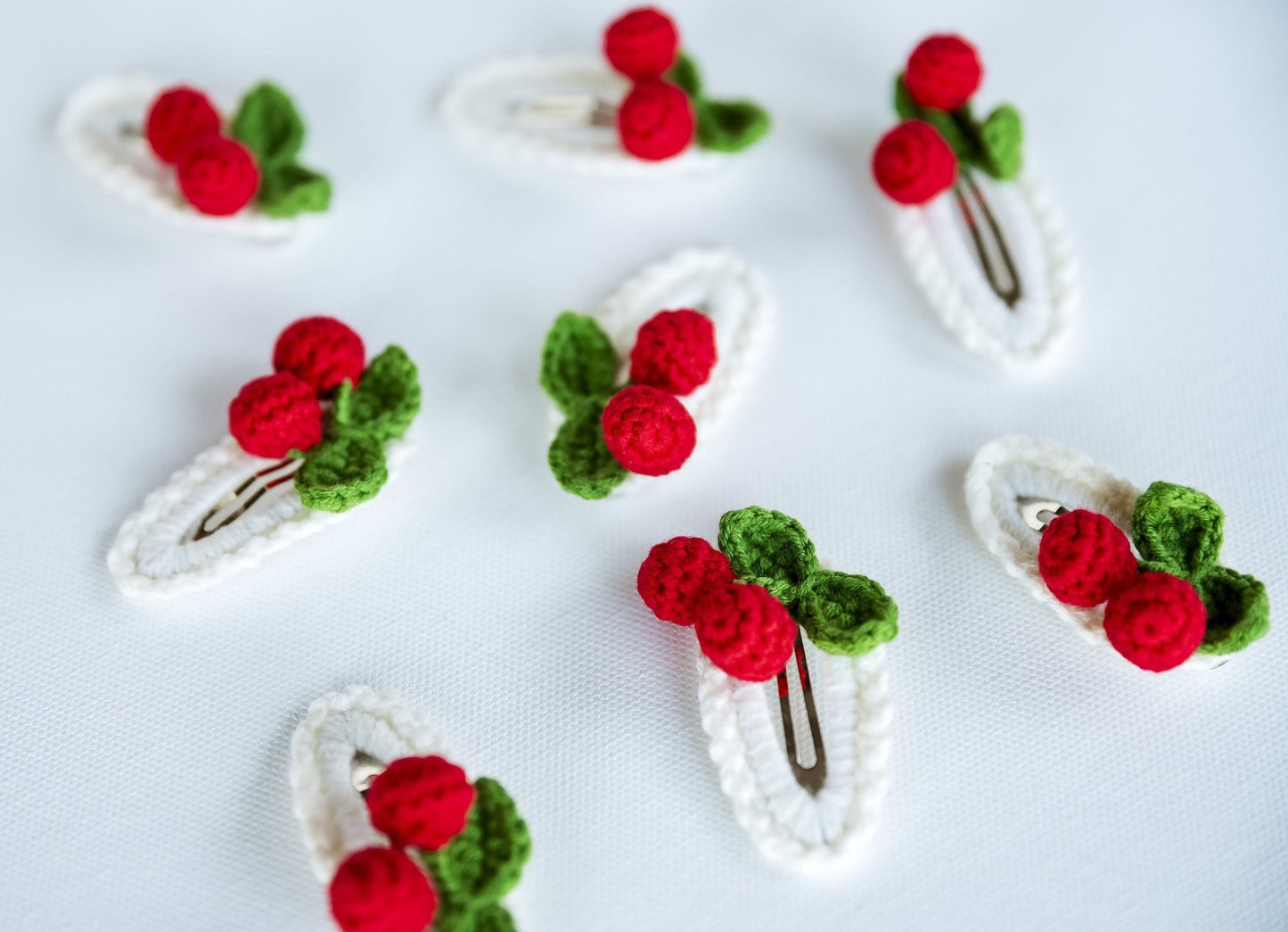 Kawai Cherry Hair Clips - Hemsin Atelier