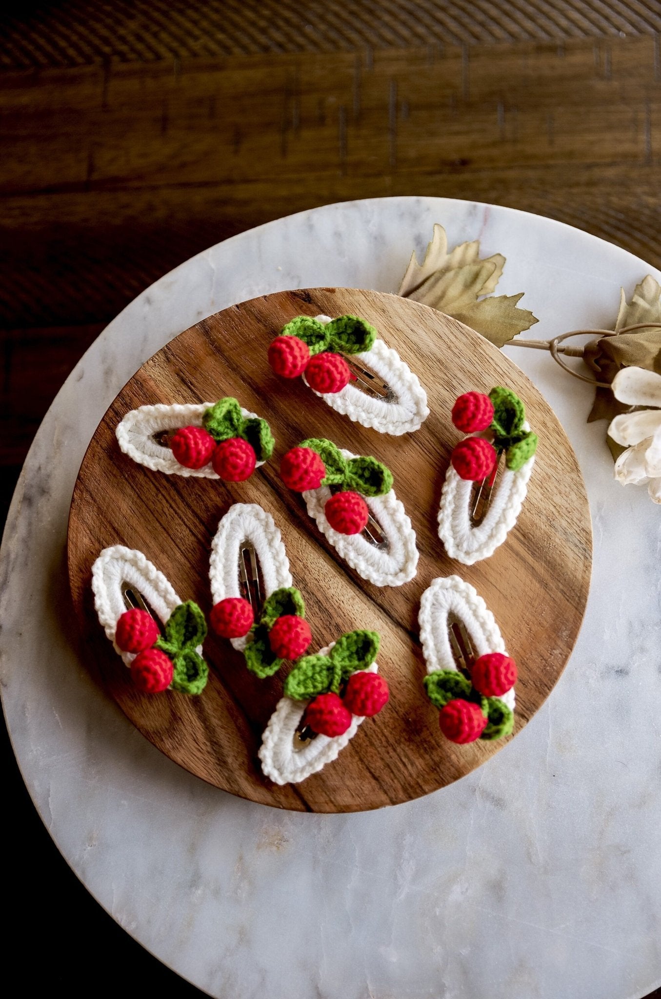 Kawai Cherry Hair Clips - Hemsin Atelier