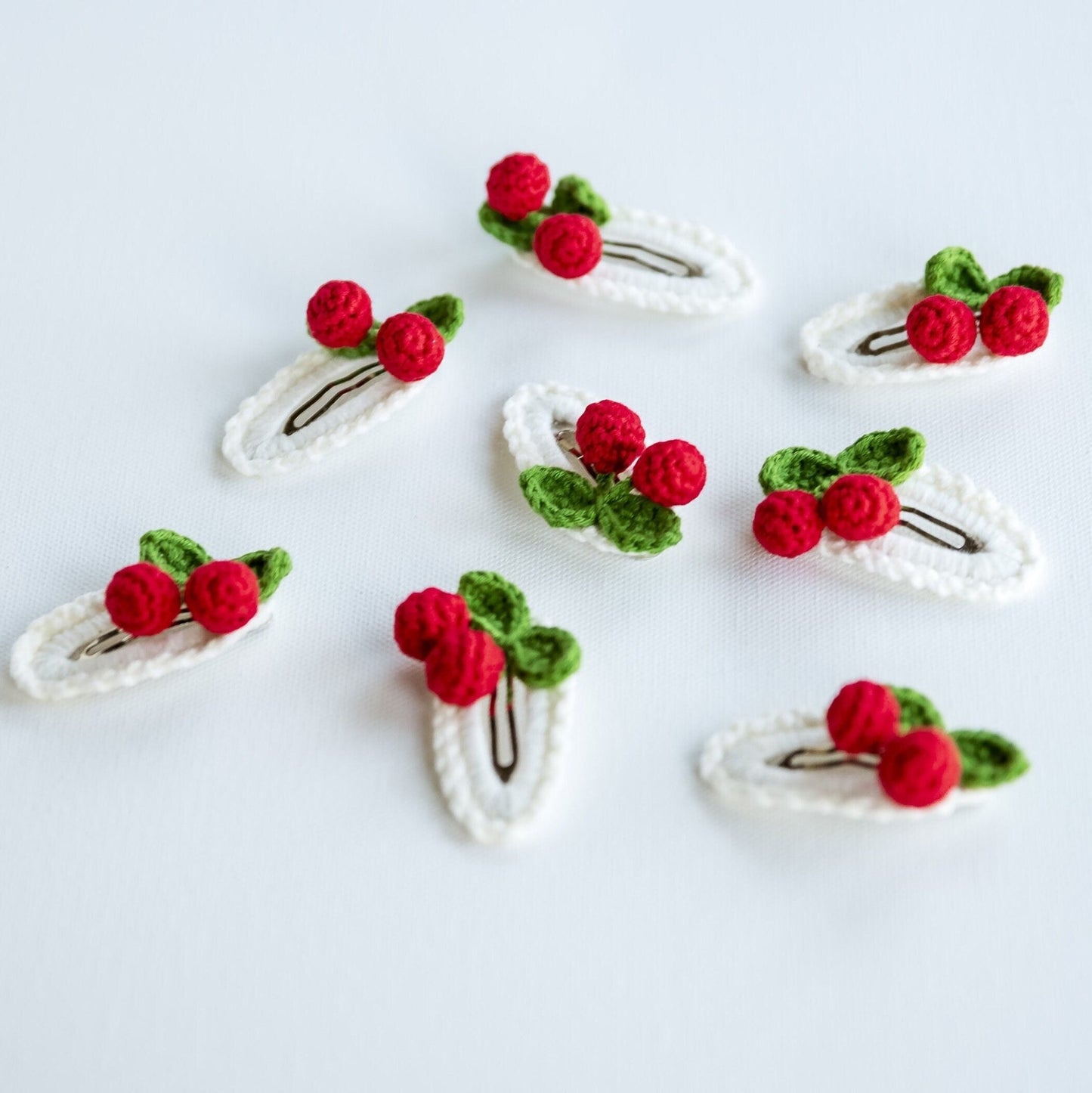 Kawai Cherry Hair Clips - Hemsin Atelier