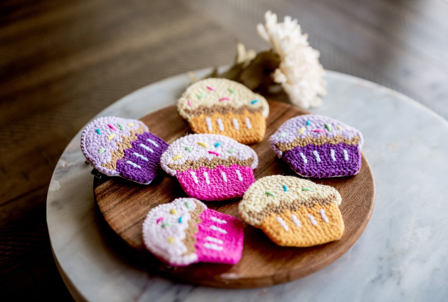 Kawai Cupcake Hair Clips - Hemsin Atelier