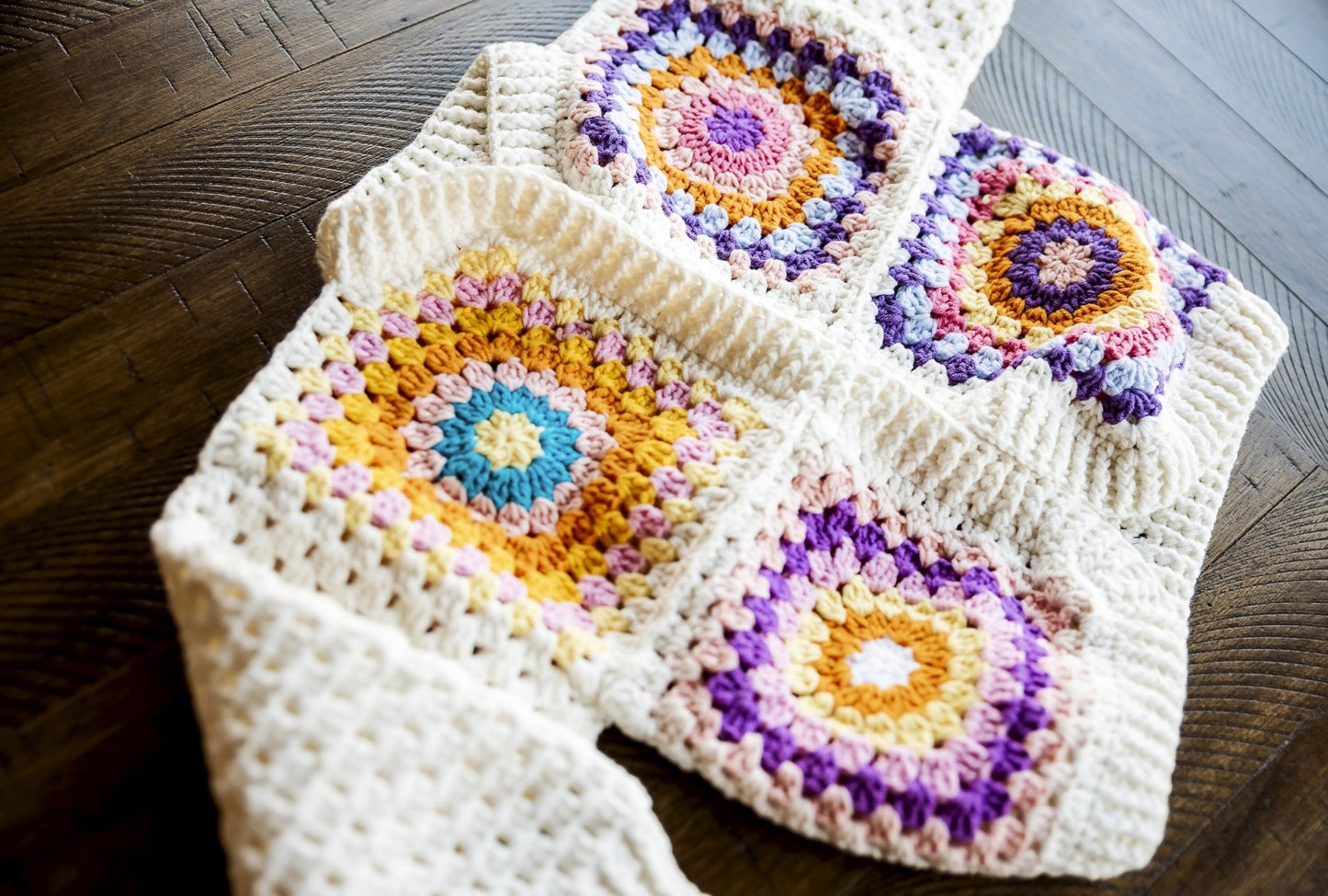 Kids Granny Square Sweater - Hemsin Atelier
