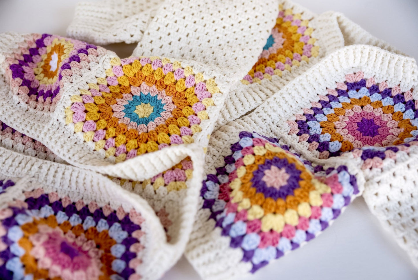 Kids Granny Square Sweater - Hemsin Atelier
