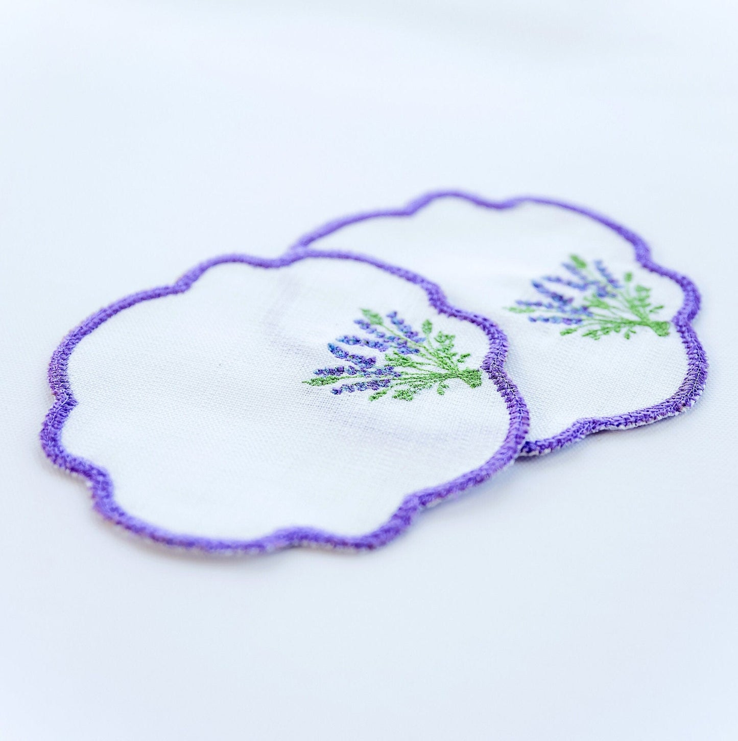 Lavender Cocktail Party Napkins - Hemsin Atelier