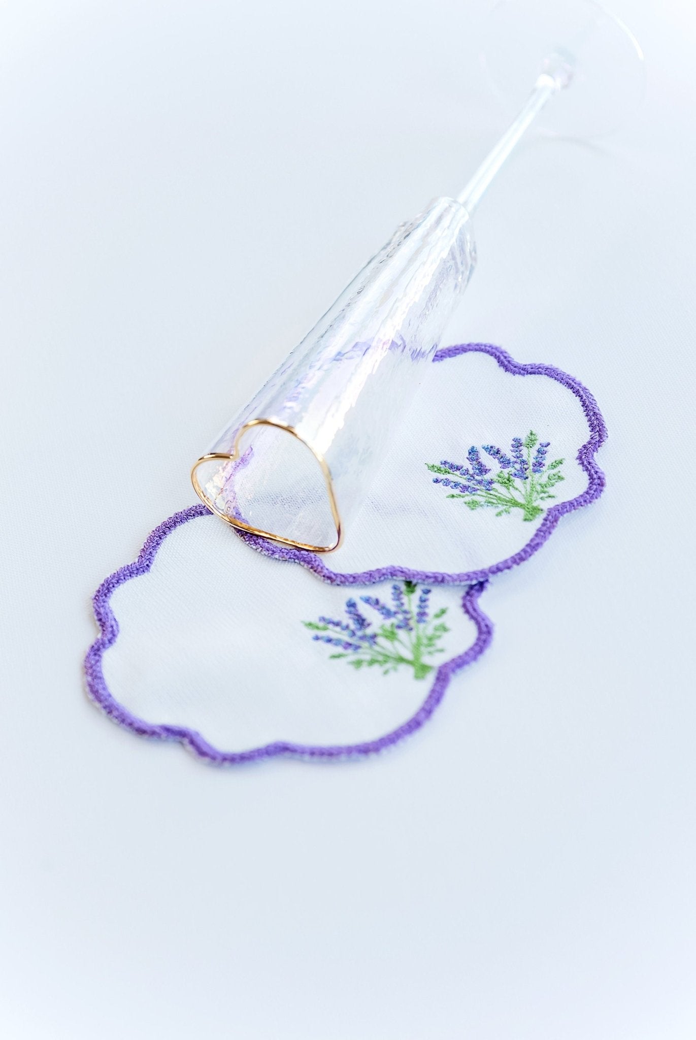 Lavender Cocktail Party Napkins - Hemsin Atelier