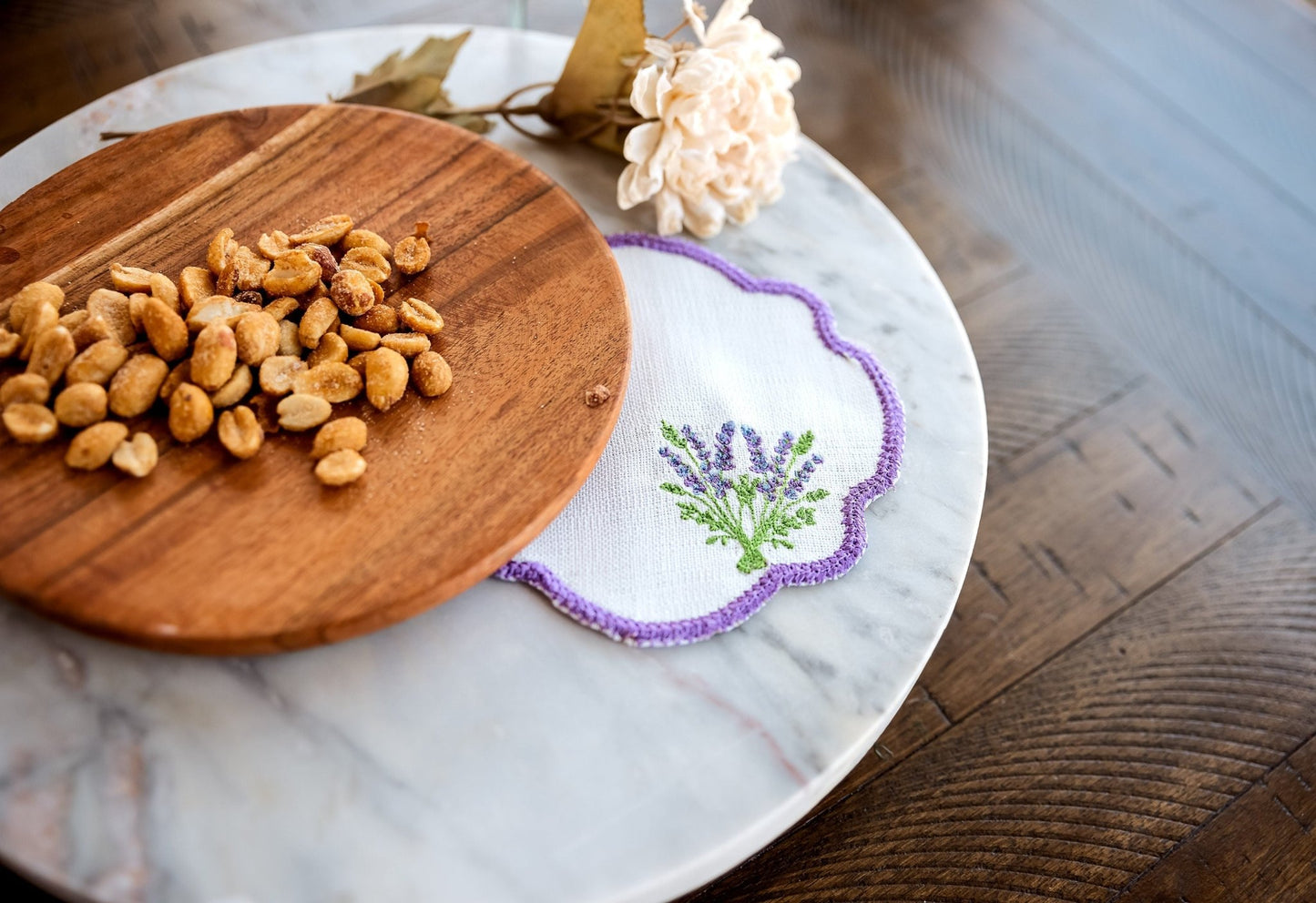 Lavender Cocktail Party Napkins - Hemsin Atelier