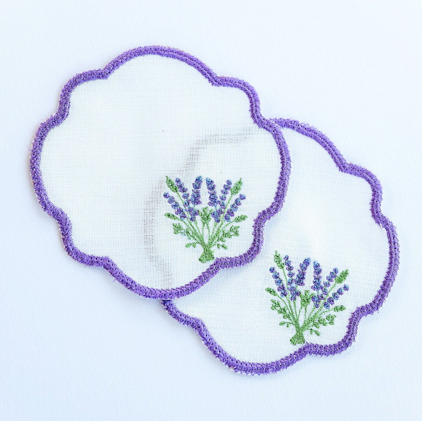 Lavender Cocktail Party Napkins - Hemsin Atelier