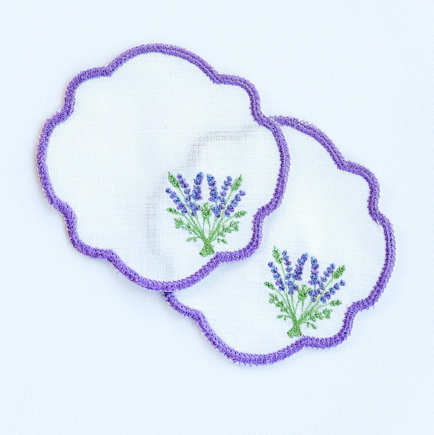 Lavender Cocktail Party Napkins - Hemsin Atelier