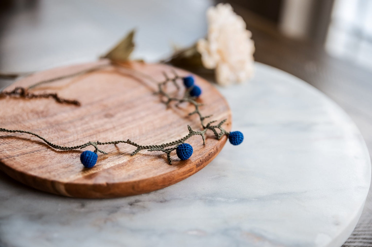 Minimal Crochet Necklace - Hemsin Atelier