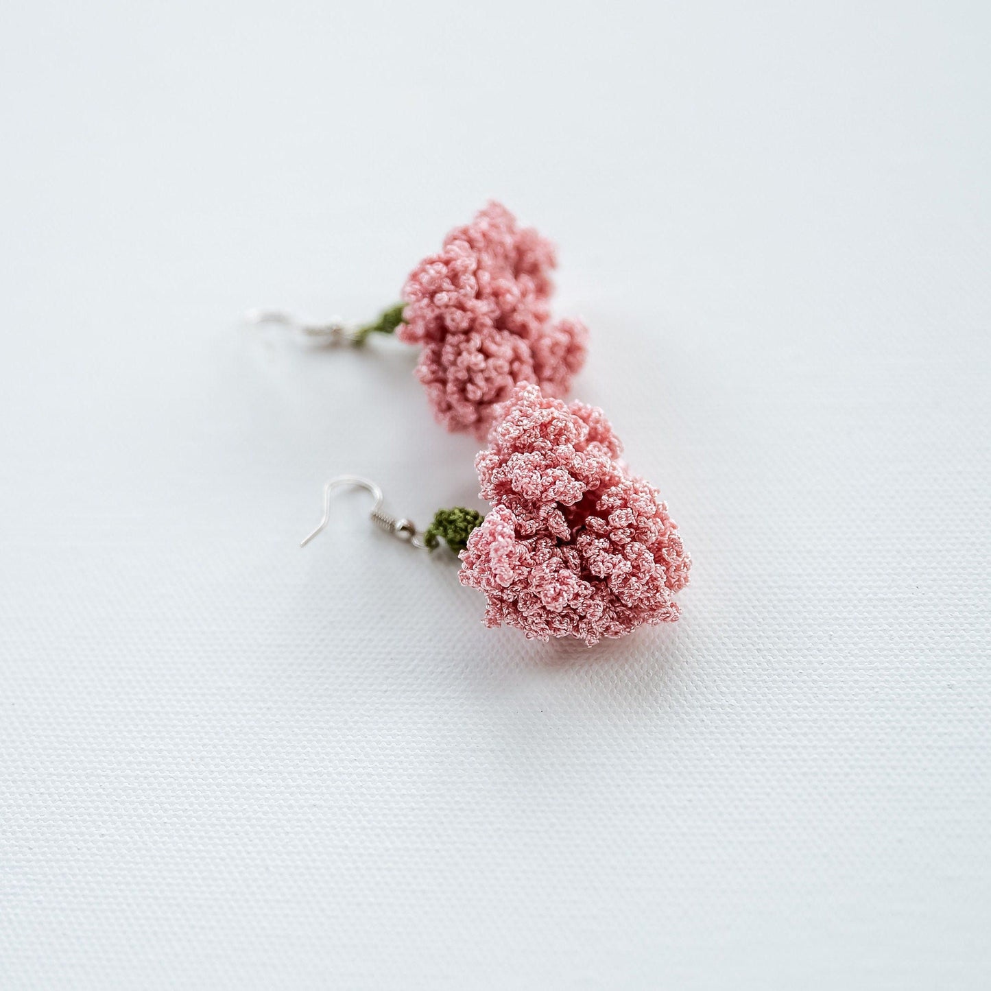 Pink Floral Earrings - Hemsin Atelier