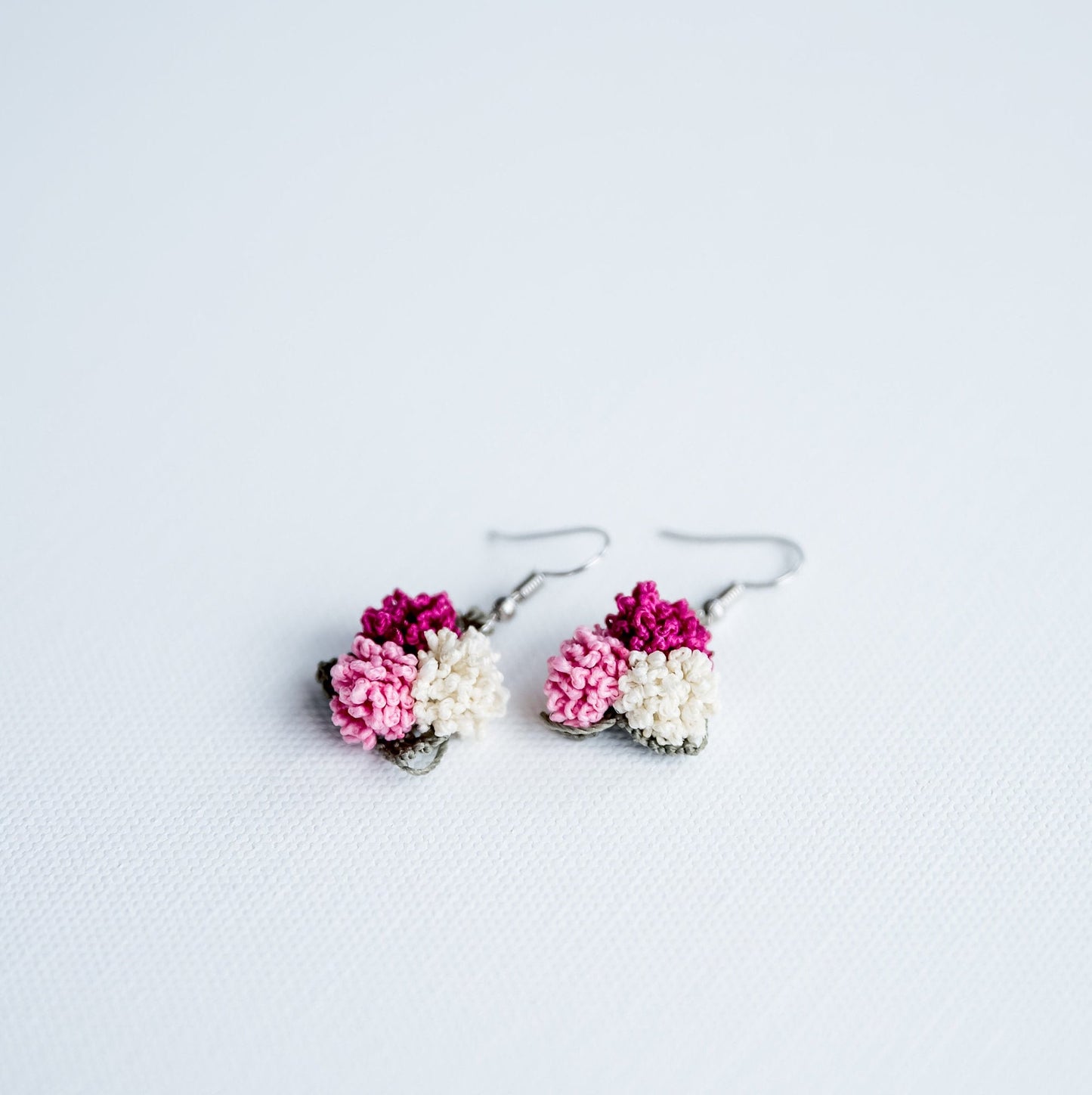 Pom Pom Crochet Earrings - Hemsin Atelier