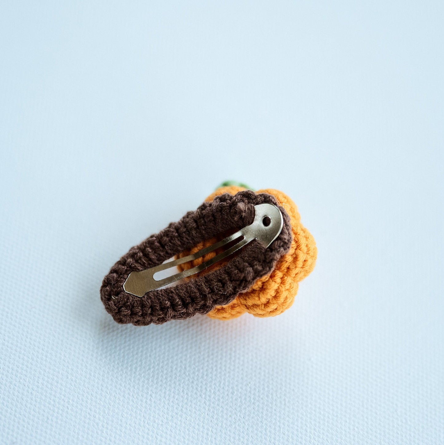 Pumpkin Hair Clip Kawai Halloween Hair Snap Thanksgiving Hair Barrettes Fall Crochet Hair Clip Amigurumi Hair Accessories Fall Toddler Gift - Hemsin Atelier