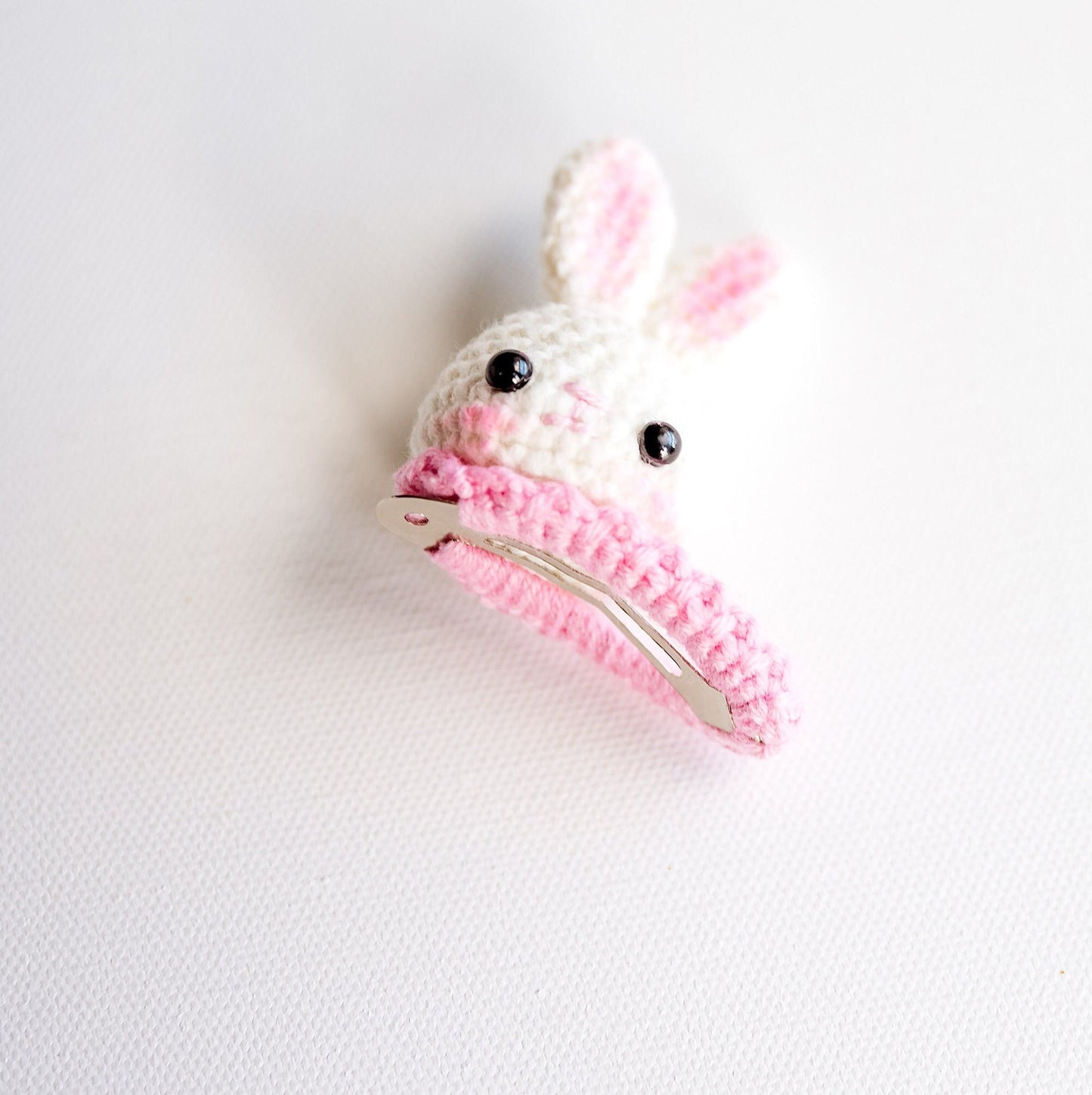 Rabbit Hair Clip Rabbit Hair Snap 3D Rabbit Hair Clip Rabbit Hair Barrettes Kawai Hair Clip Cute Animal Crochet Hair Clip Unique Kids Gift - Hemsin Atelier