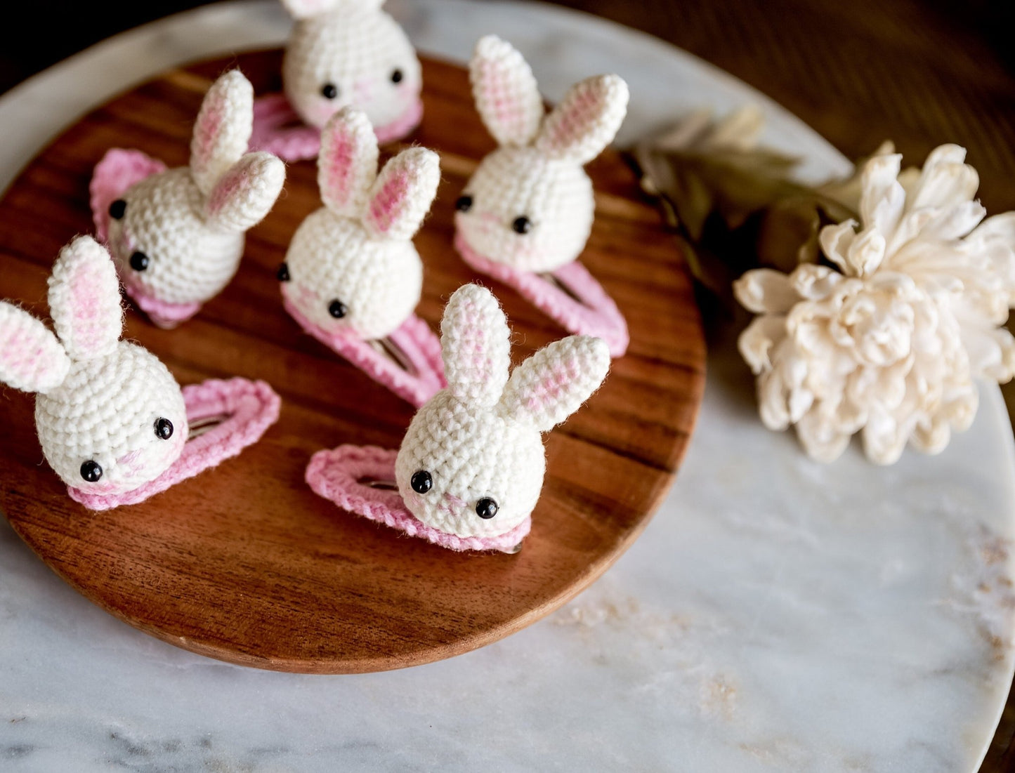 Rabbit Hair Clip Rabbit Hair Snap 3D Rabbit Hair Clip Rabbit Hair Barrettes Kawai Hair Clip Cute Animal Crochet Hair Clip Unique Kids Gift - Hemsin Atelier