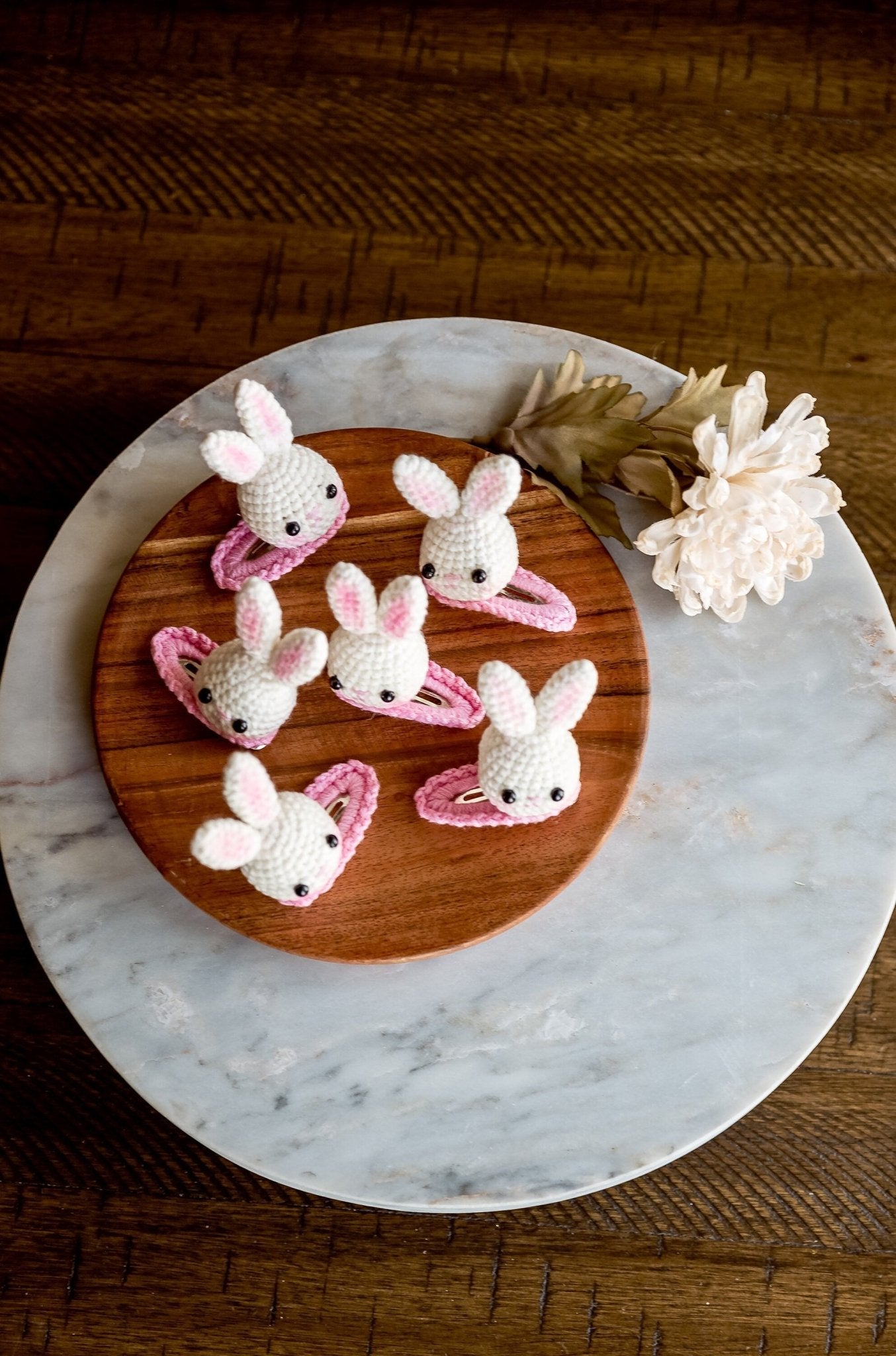 Rabbit Hair Clip Rabbit Hair Snap 3D Rabbit Hair Clip Rabbit Hair Barrettes Kawai Hair Clip Cute Animal Crochet Hair Clip Unique Kids Gift - Hemsin Atelier