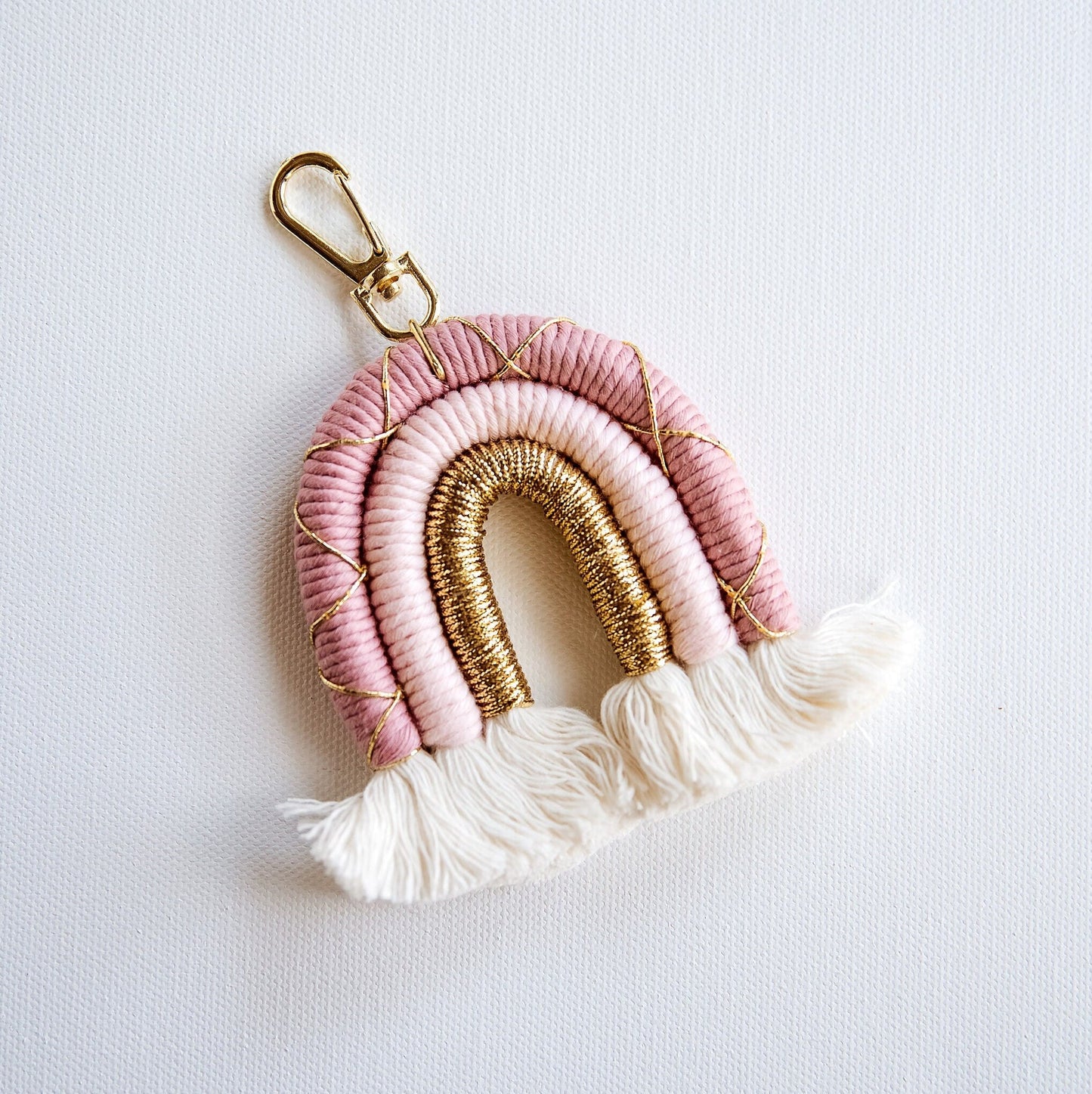 Rainbow Keychain Boho Rainbow Keychain Rainbow Zipper Pull Rainbow Backpack Charm Baby Shower Favors Bulk Event Party Favors Bulk Supply - Hemsin Atelier