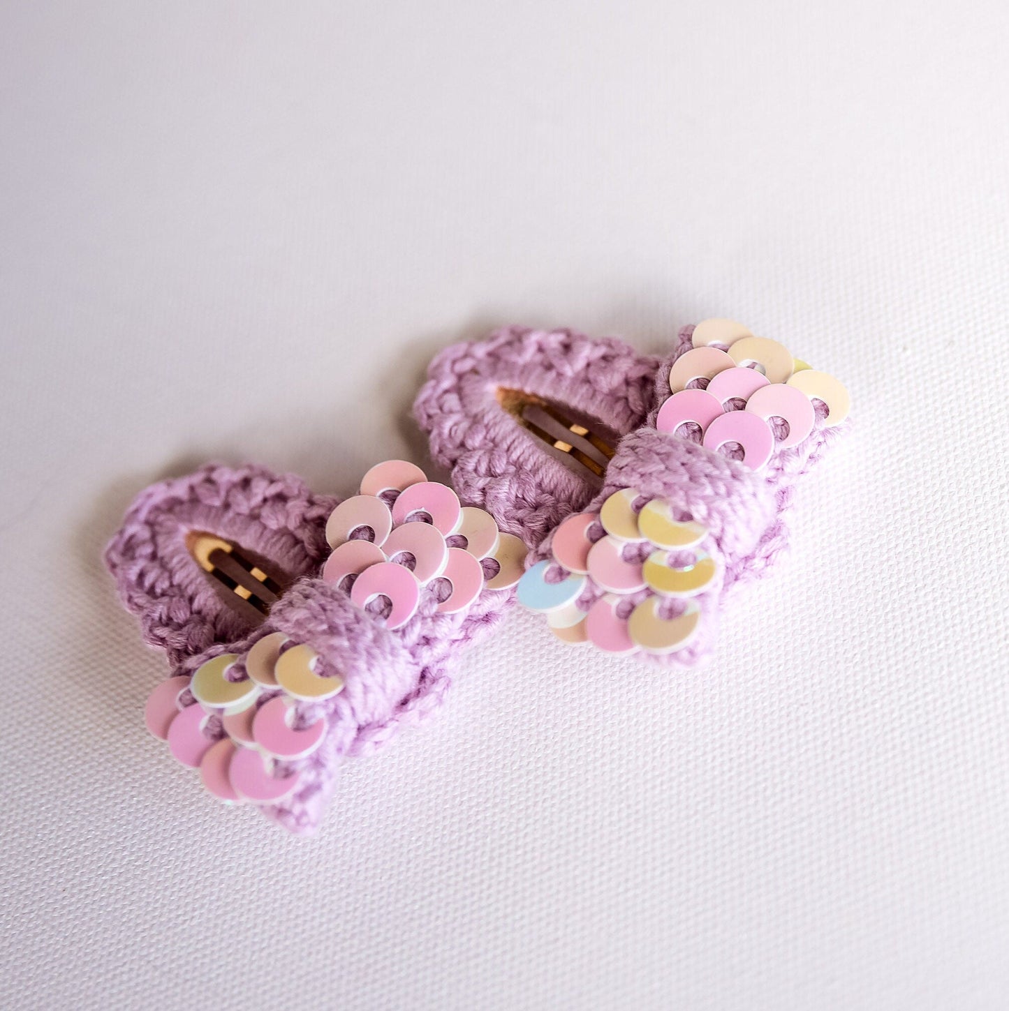 Sequin Bow Hair Clip - Hemsin Atelier