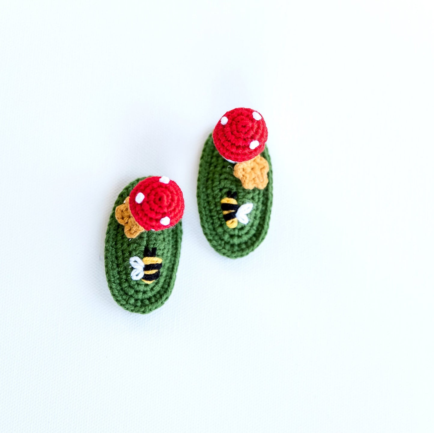 Strawberry, Mushroom and Chick Hair Clips - Hemsin Atelier