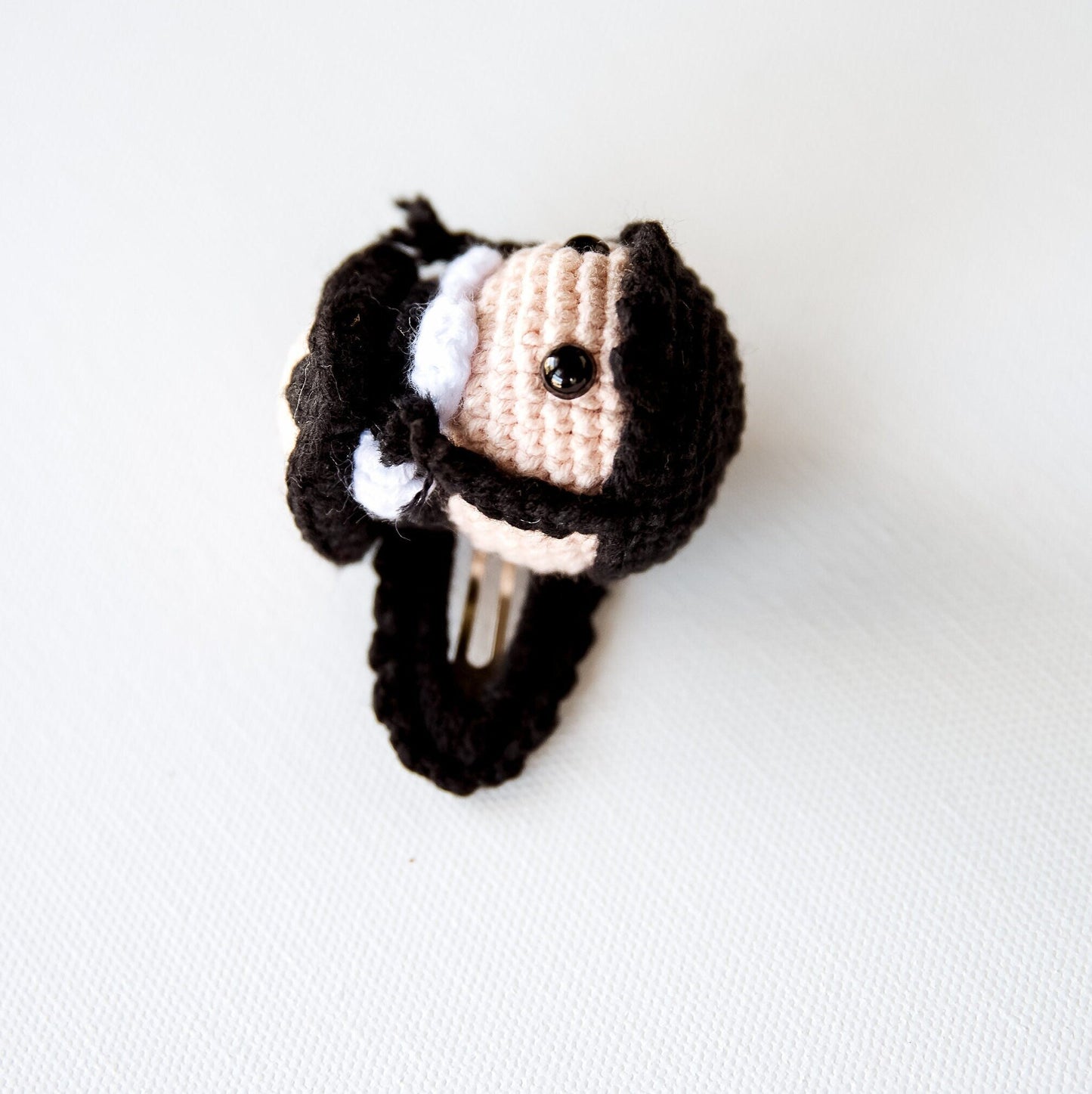 Wednesday Hair Clip 3D Wednesday Hair Clip Addams Family Hair Clip Spooky Wednesday Addams Hair Snap Amigurumi Wednesday Kids Hair Barrettes - Hemsin Atelier