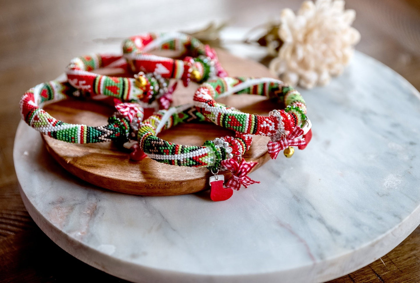 Winter Beaded Bracelets - Hemsin Atelier