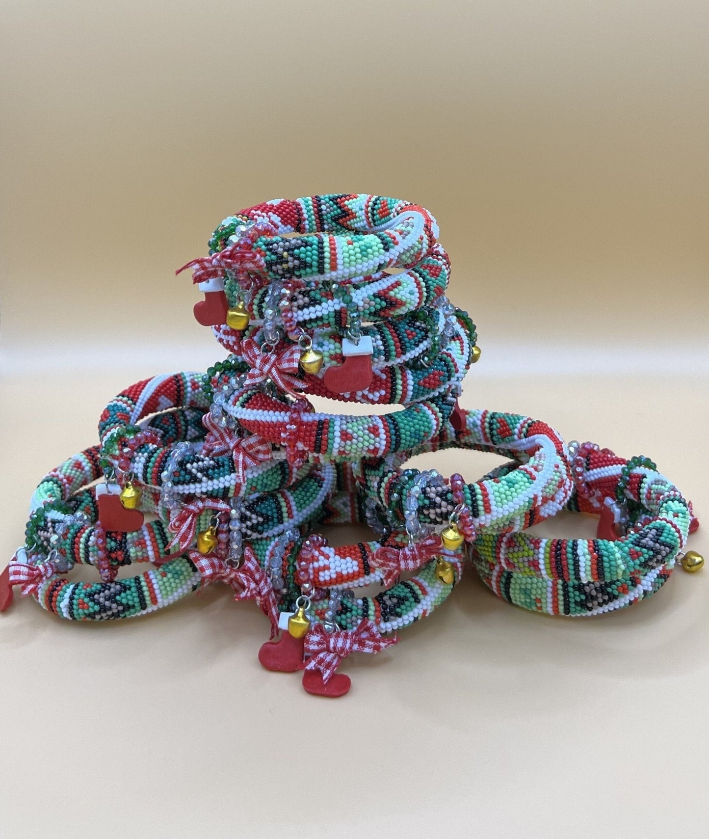 Winter Beaded Bracelets - Hemsin Atelier