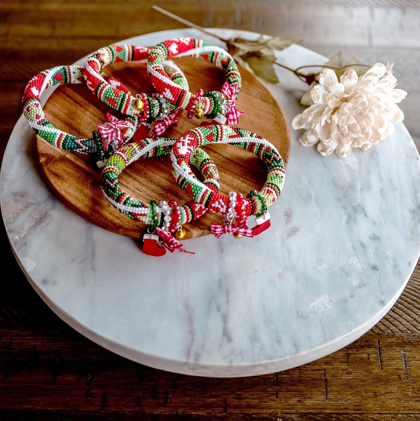 Winter Beaded Bracelets - Hemsin Atelier