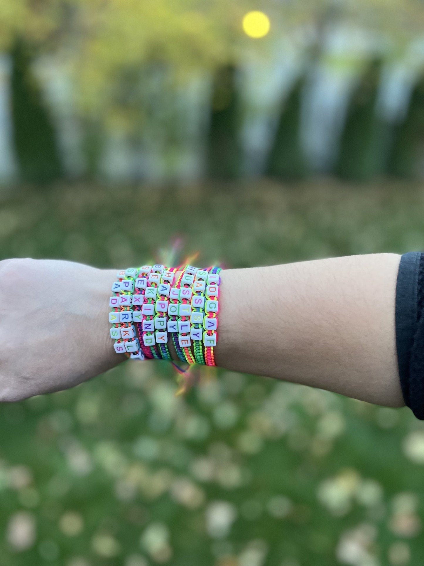 Y2K Intention-Swear Word Bracelet - Hemsin Atelier