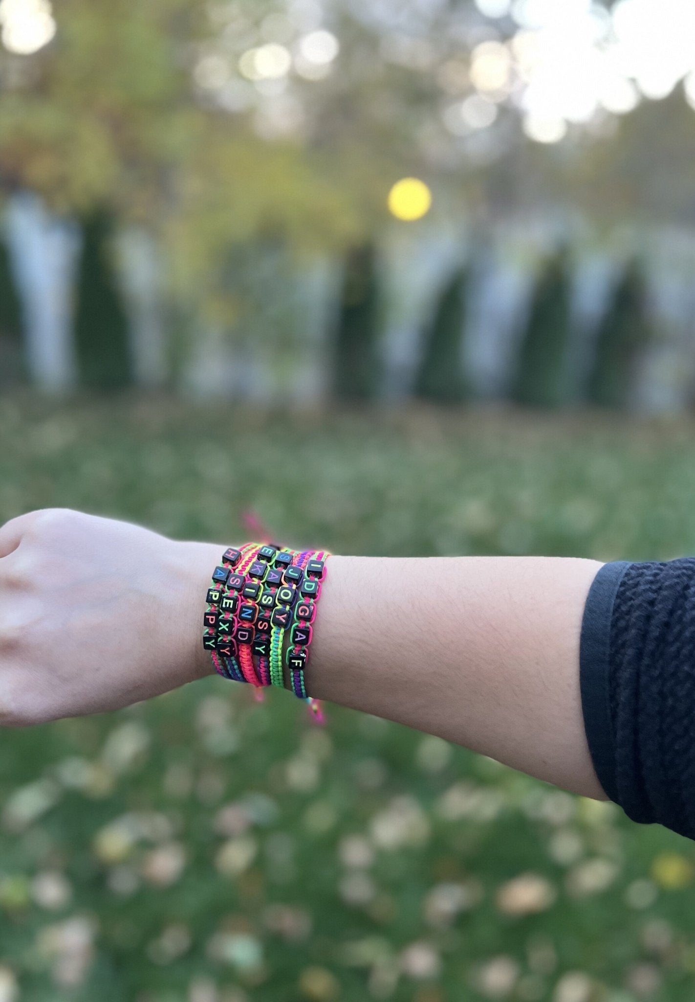 Y2K Intention-Swear Word Bracelet - Hemsin Atelier