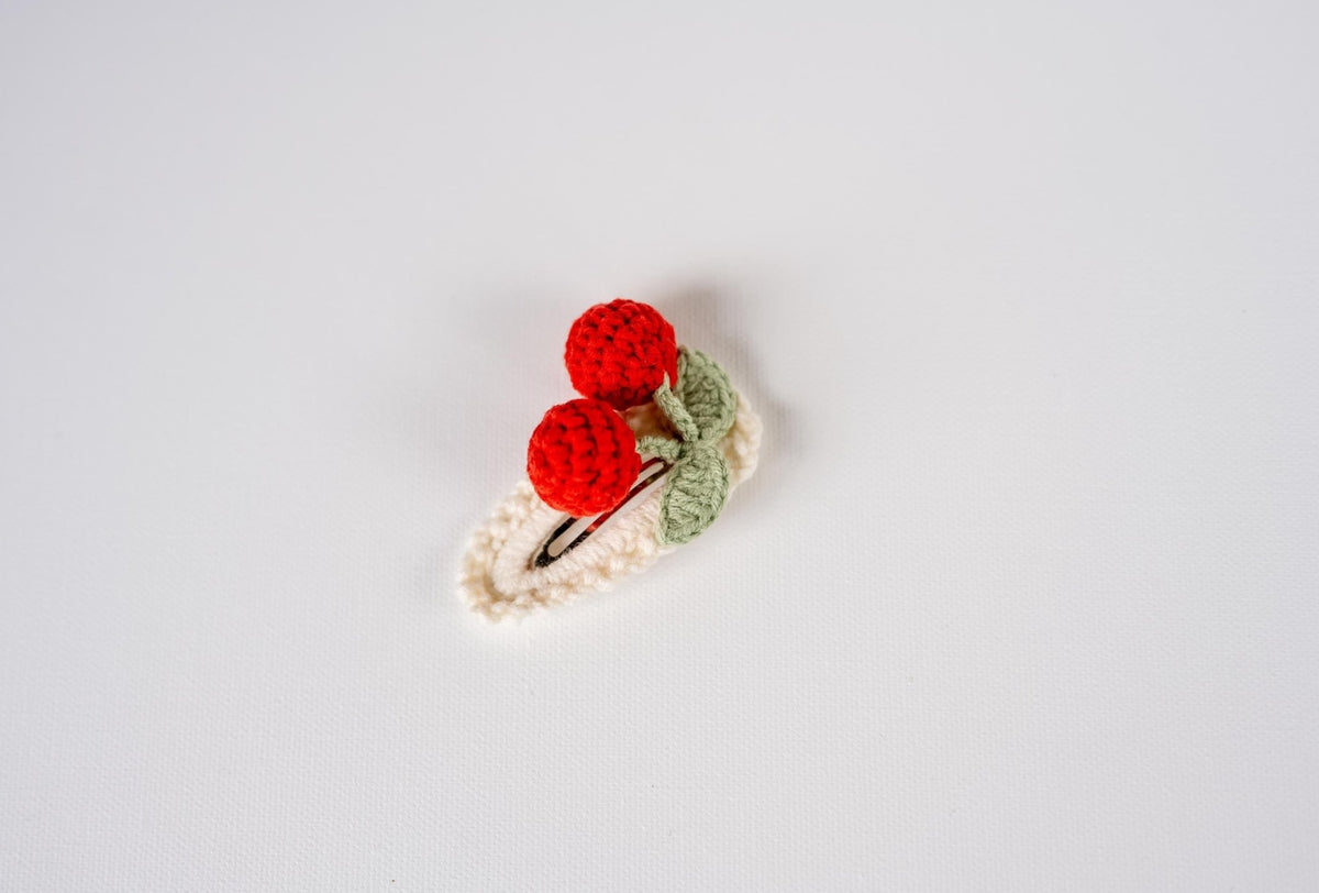 Apple, Cherry & Bow Hair Clips - Hemsin Atelier