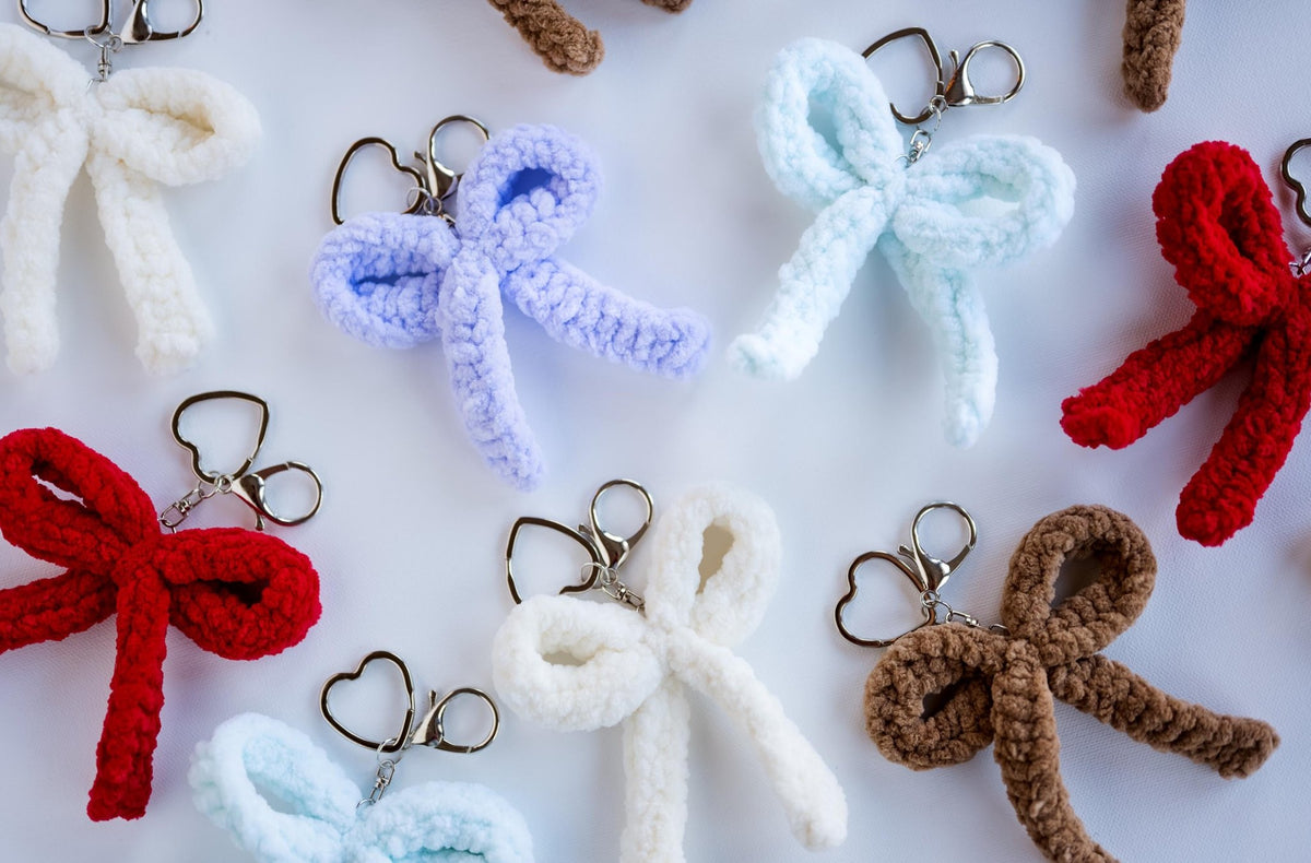 Chunky Bow Keychain - Hemsin Atelier