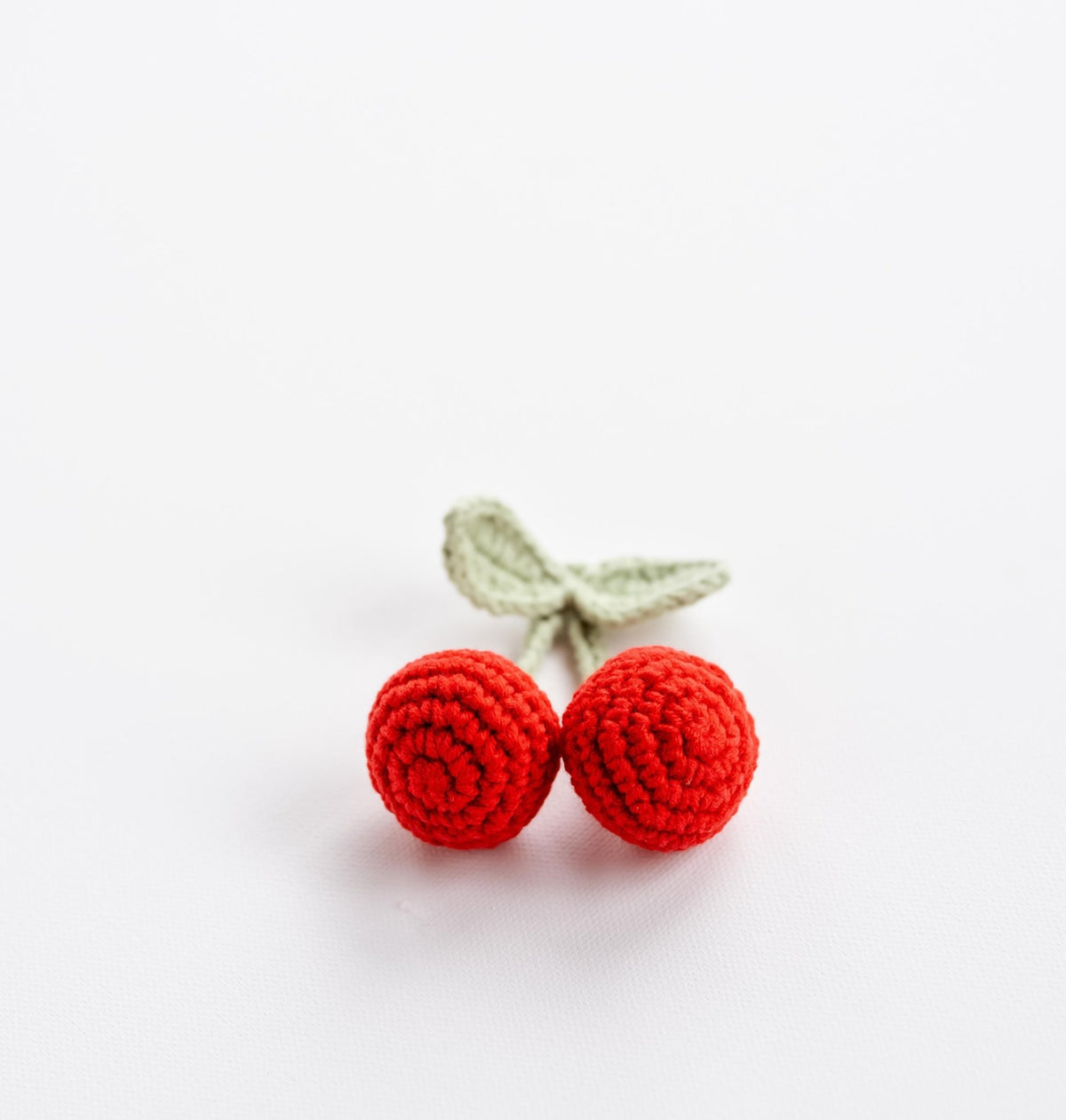 Crochet Cherry Appliques - Hemsin Atelier