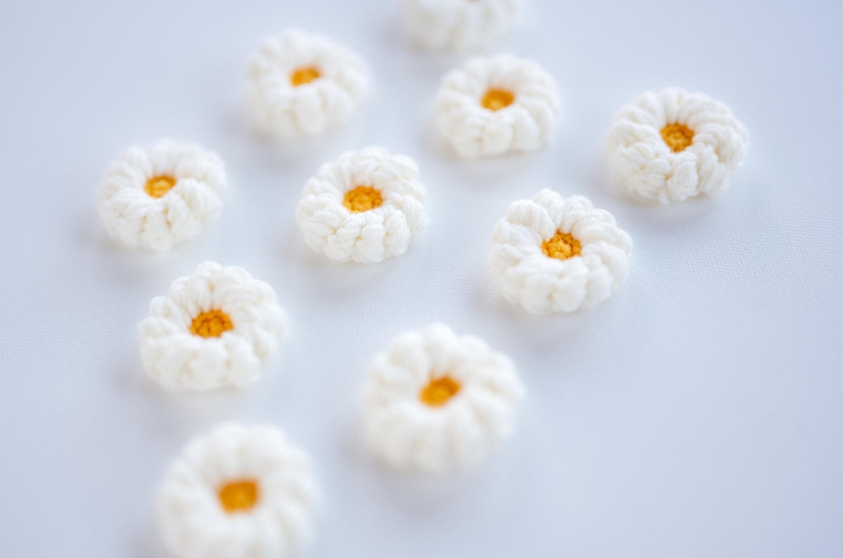 Crochet Daisy Motifs - Hemsin Atelier