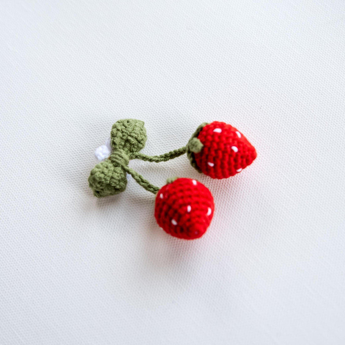 Crochet Strawberry Motifs - Hemsin Atelier
