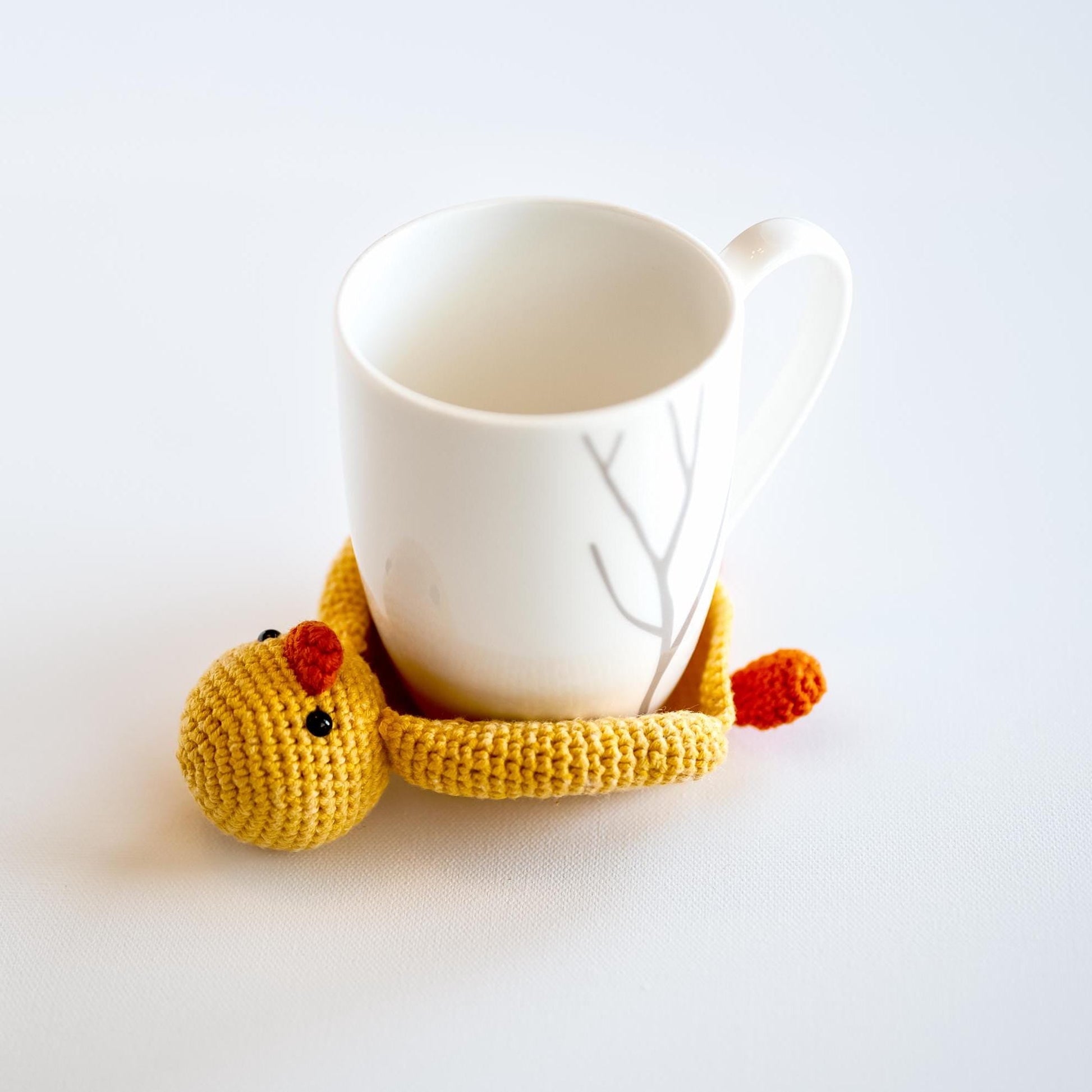 Duck Coaster Duck Coffee Cup Coaster Coffee Lover Coaster Crochet Coaster Duck Placemat Tea Coaster Drink Coaster Beermat Fun Home Decor - Hemsin Atelier