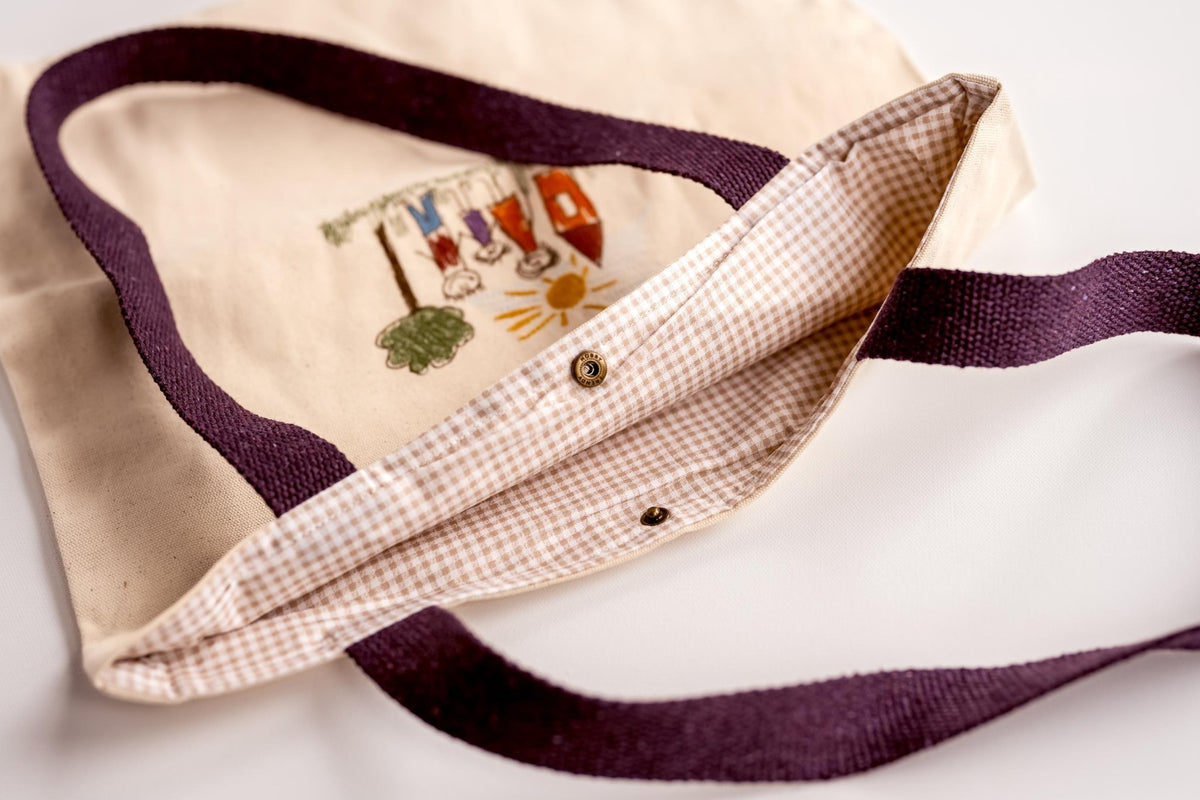 Embroidered Tote Bag - Hemsin Atelier