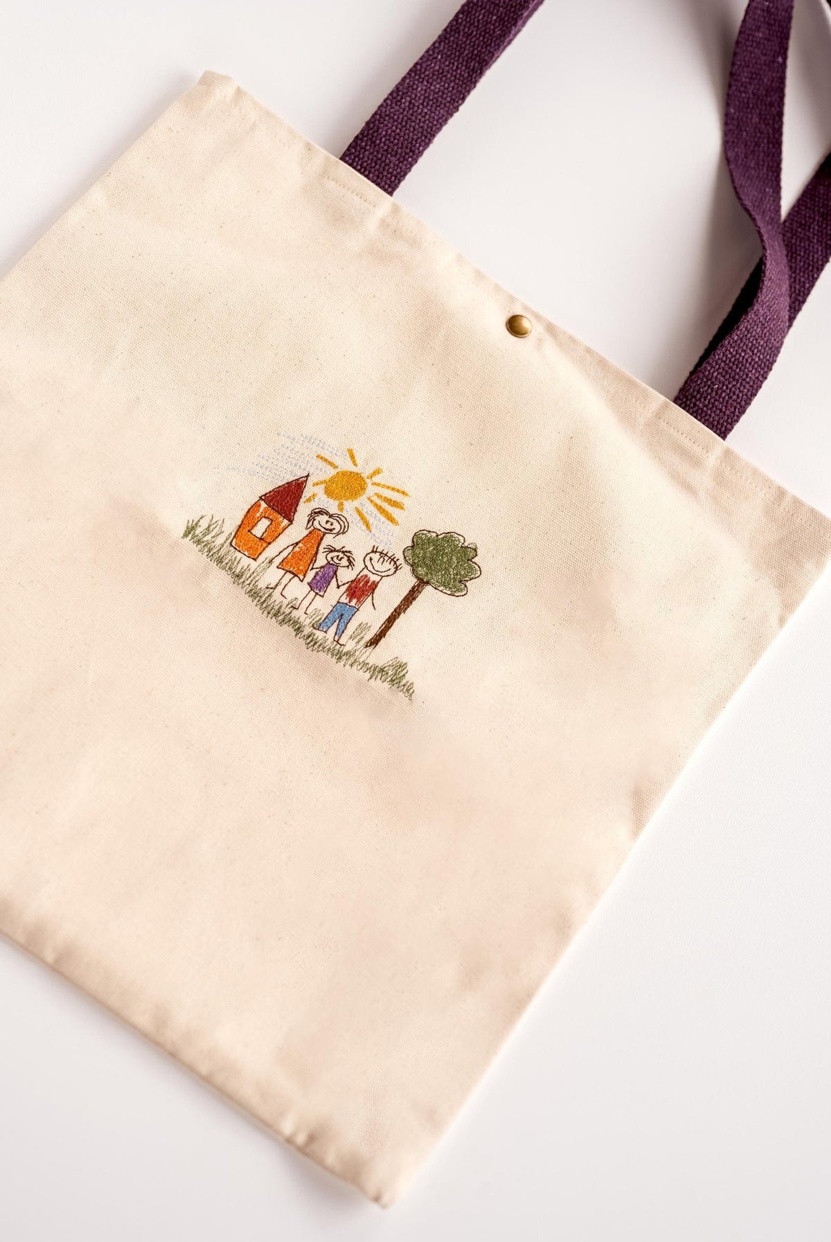 Embroidered Tote Bag - Hemsin Atelier