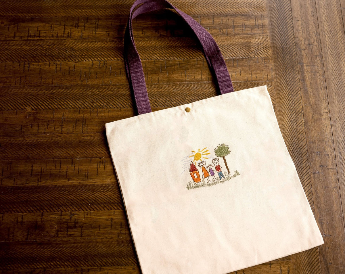 Embroidered Tote Bag - Hemsin Atelier
