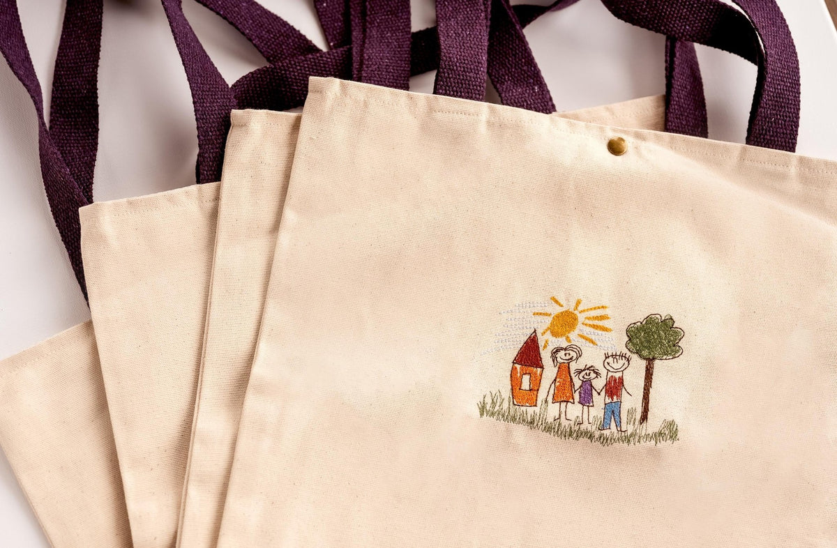 Embroidered Tote Bag - Hemsin Atelier