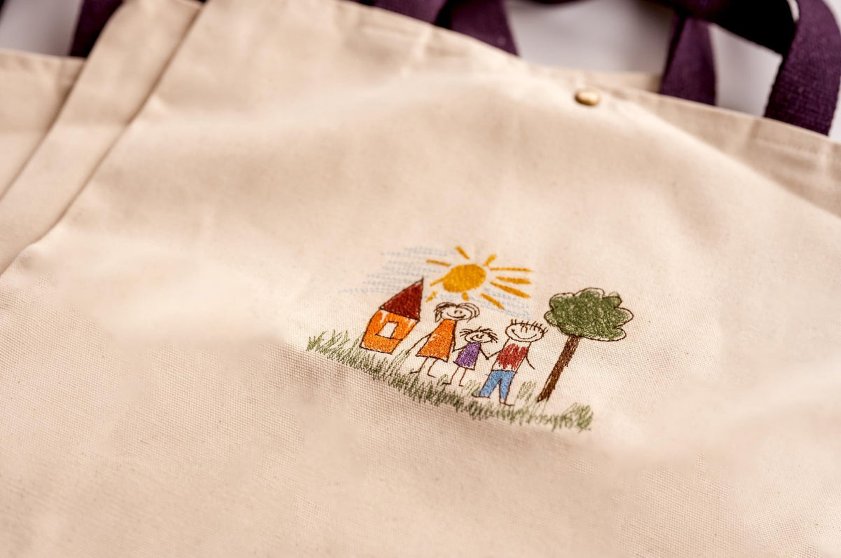 Embroidered Tote Bag - Hemsin Atelier